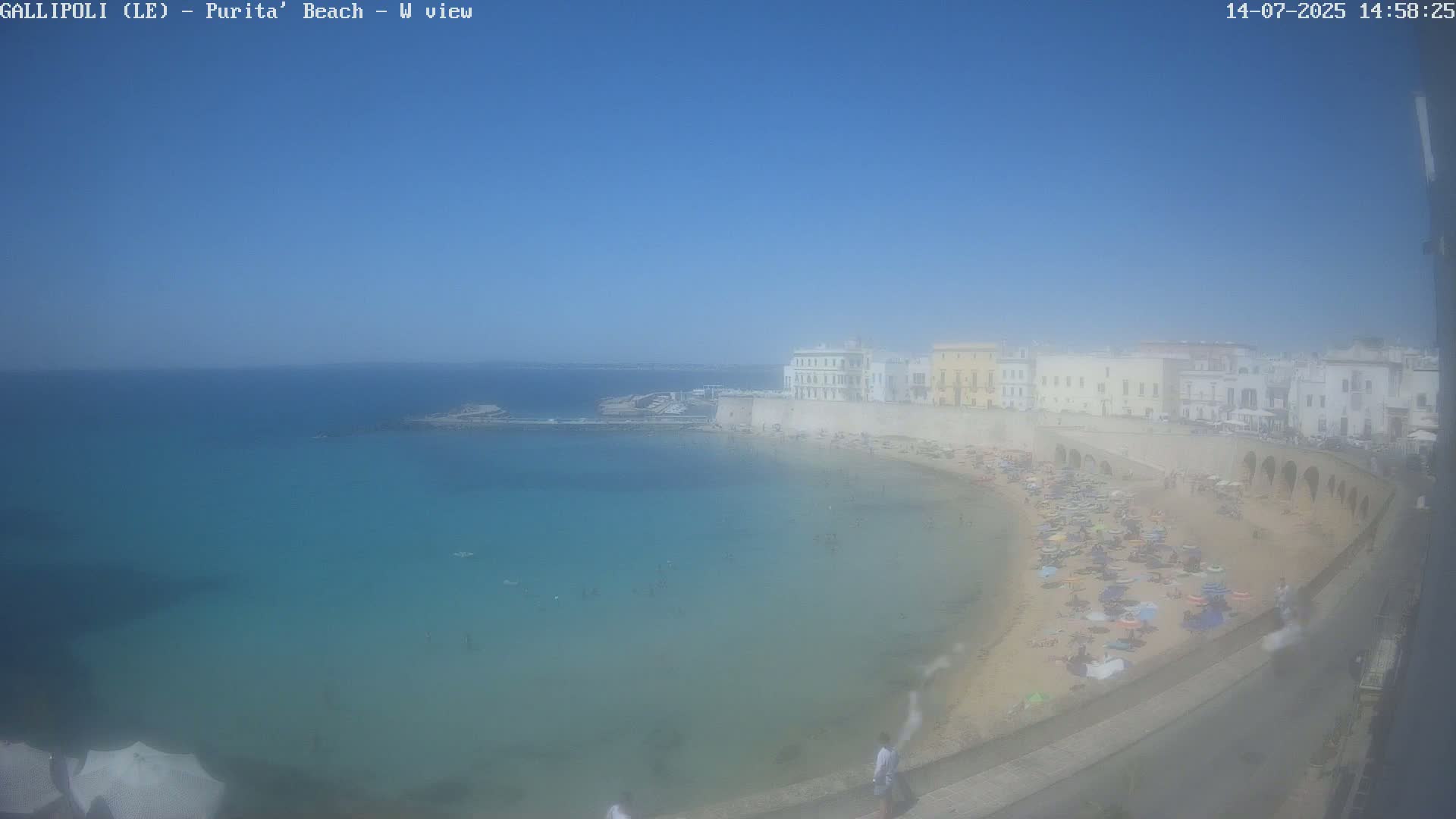 Gallipoli, Purita Beach Live Cam -  Apulia, Italy