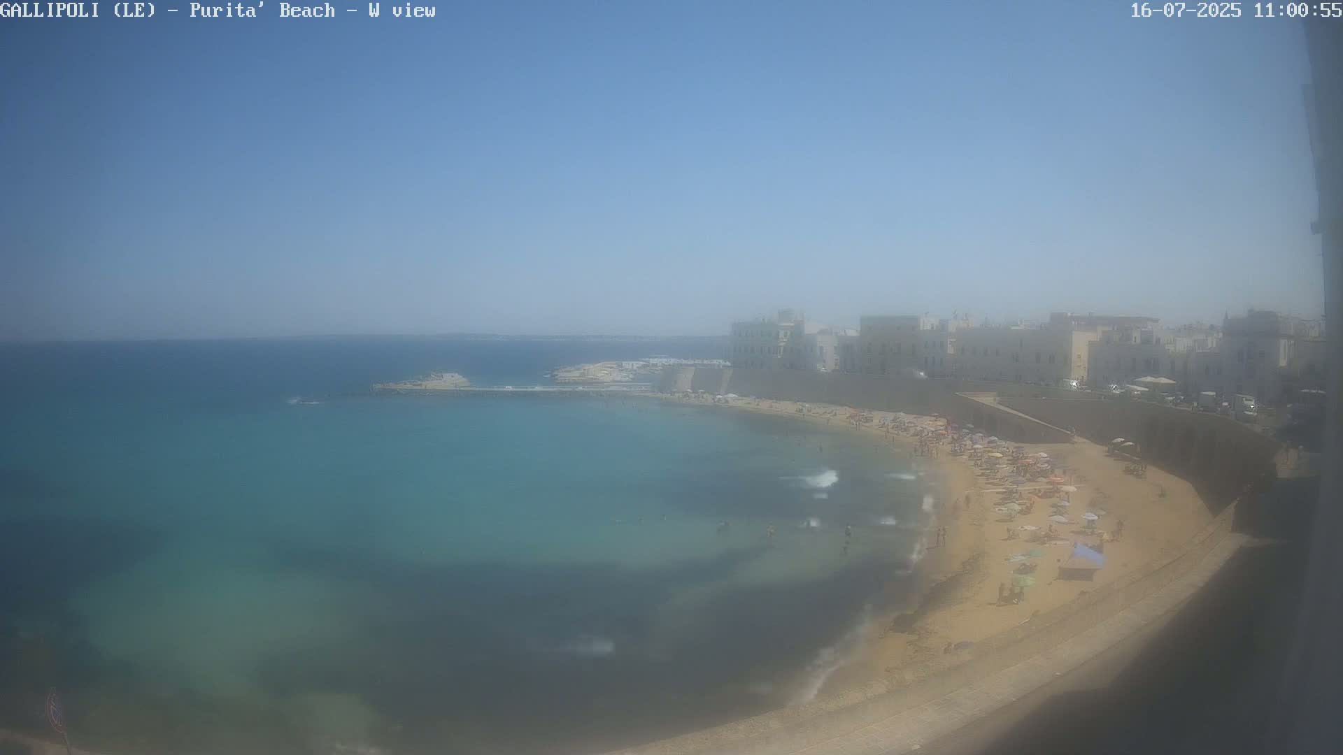 Gallipoli, Purita Beach Live Cam -  Apulia, Italy