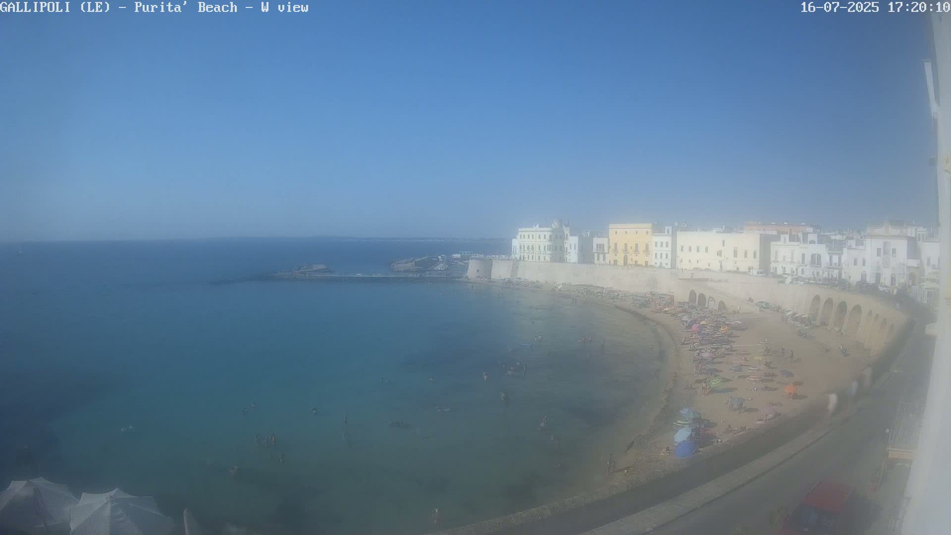 Gallipoli, Purita Beach Live Cam -  Apulia, Italy
