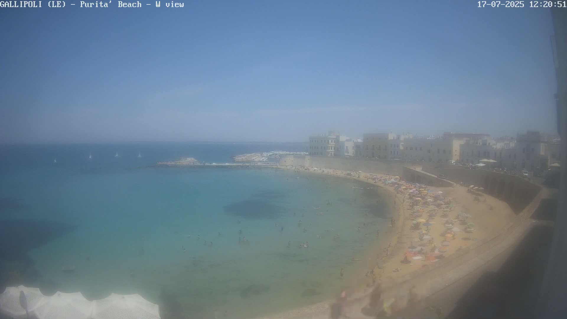 Gallipoli, Purita Beach Live Cam -  Apulia, Italy