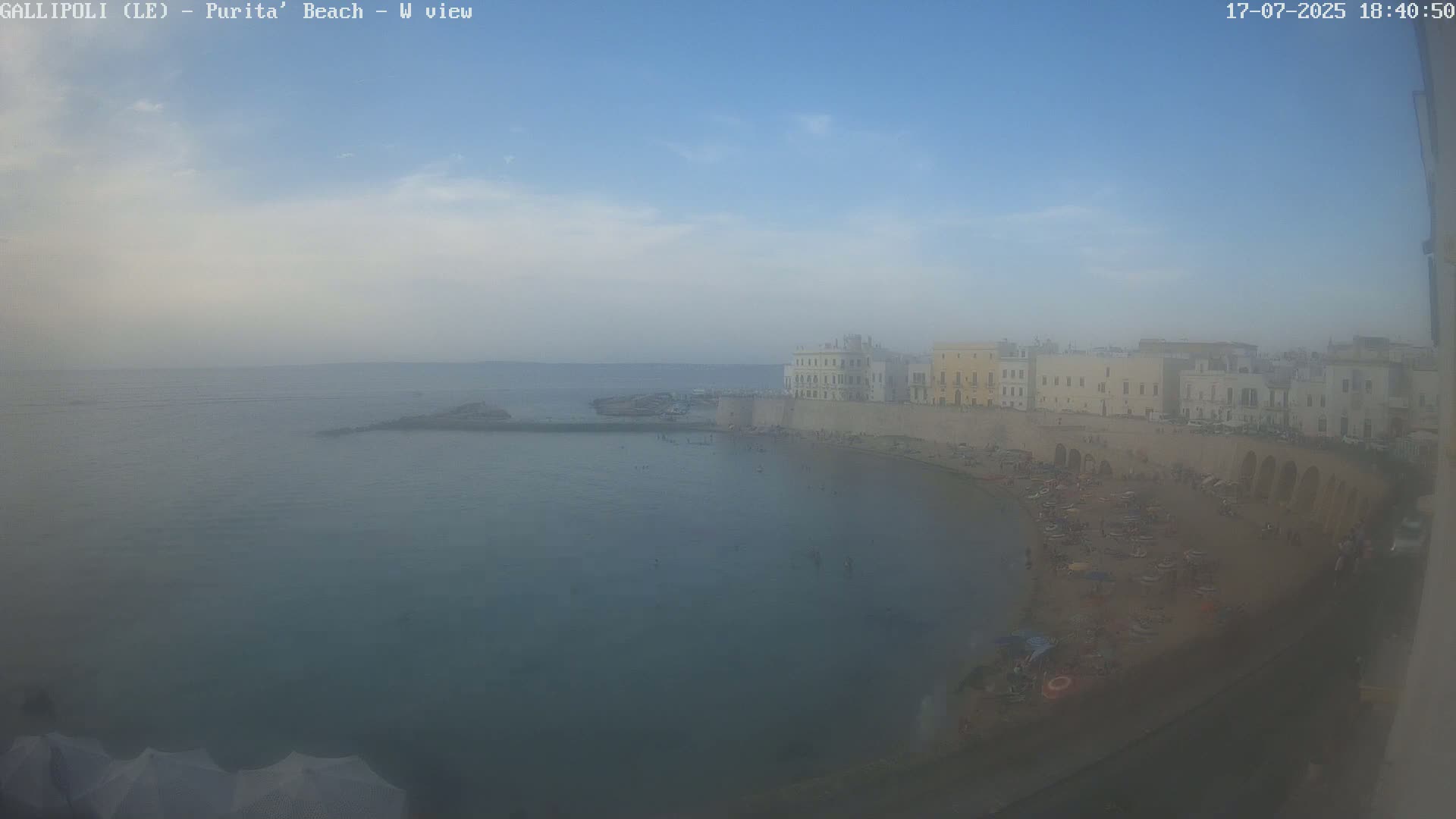 Gallipoli, Purita Beach Live Cam -  Apulia, Italy
