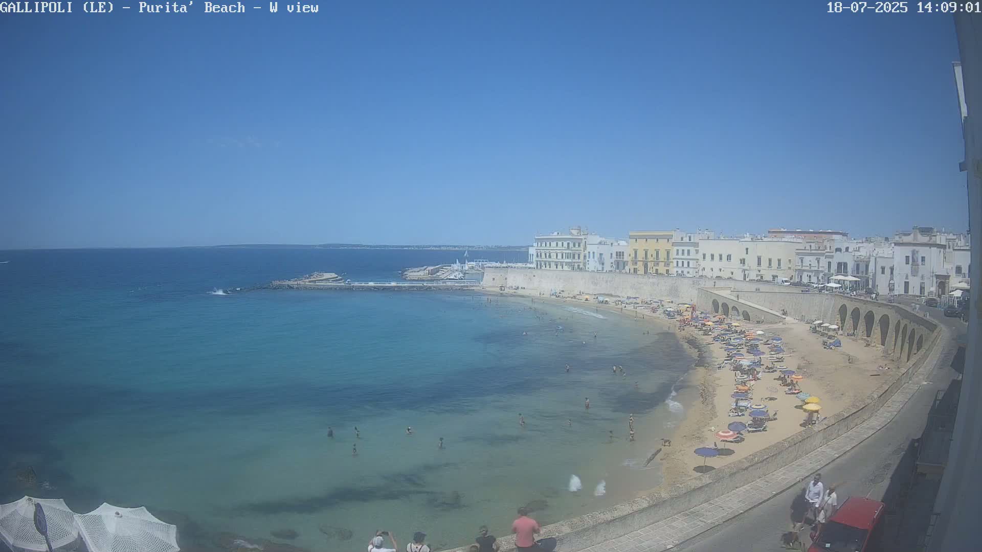 Gallipoli, Purita Beach Live Cam -  Apulia, Italy