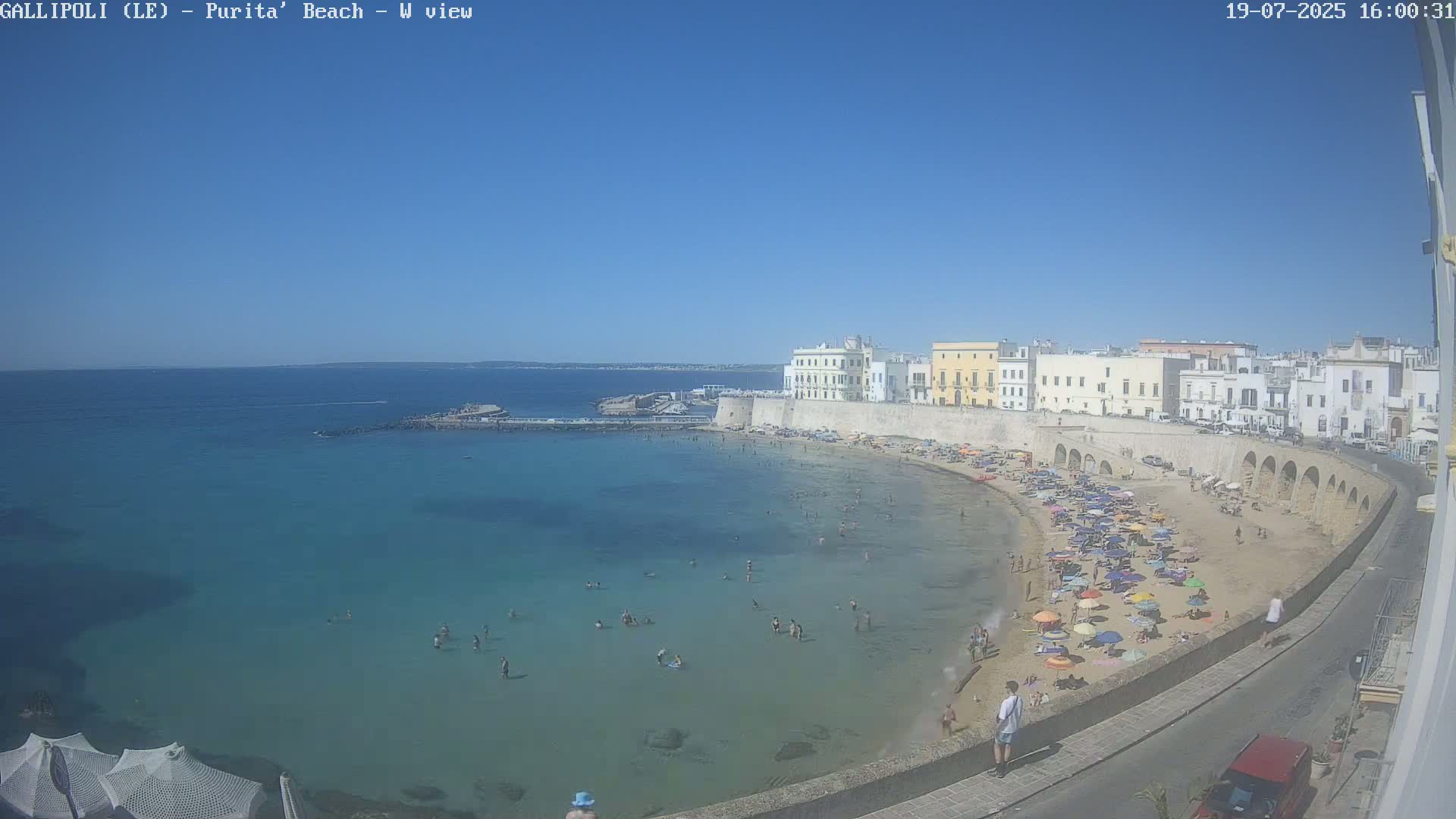 Gallipoli, Purita Beach Live Cam -  Apulia, Italy