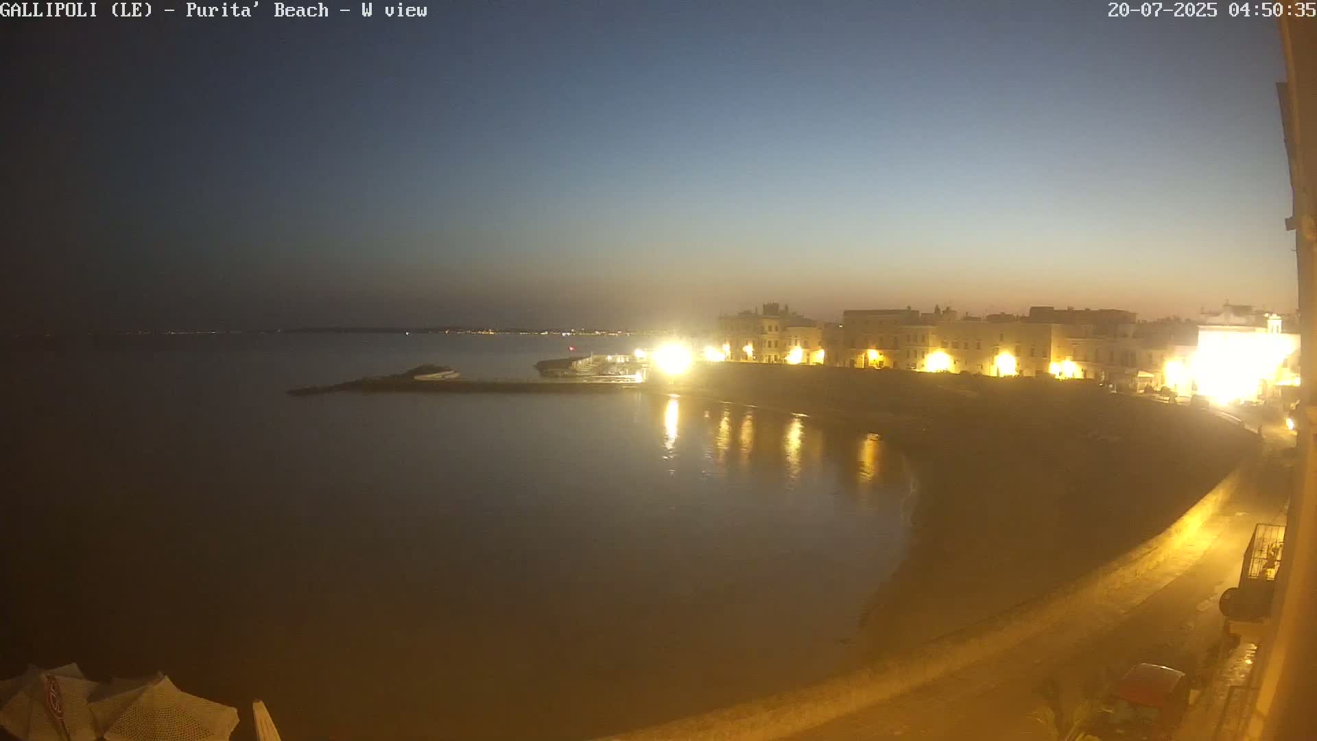 Gallipoli, Purita Beach Live Cam -  Apulia, Italy