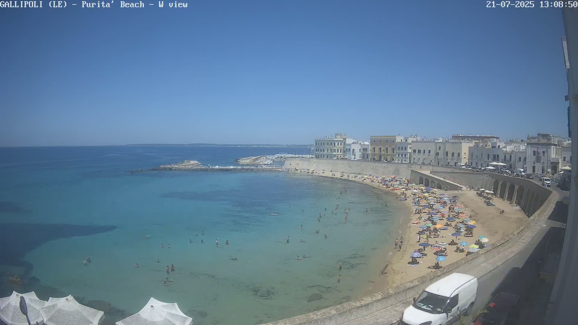 Gallipoli, Purita Beach Live Cam -  Apulia, Italy