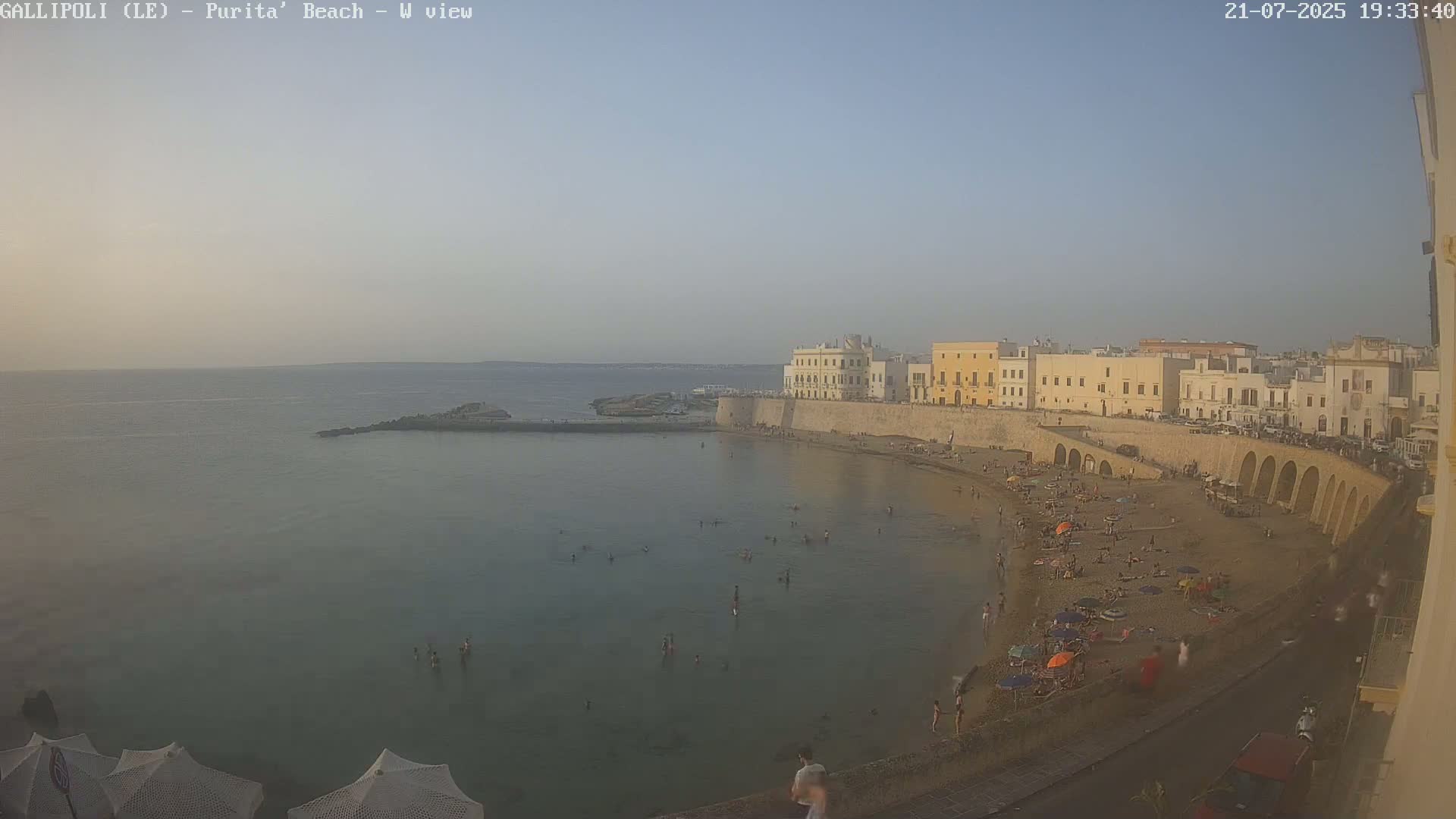 Gallipoli, Purita Beach Live Cam -  Apulia, Italy