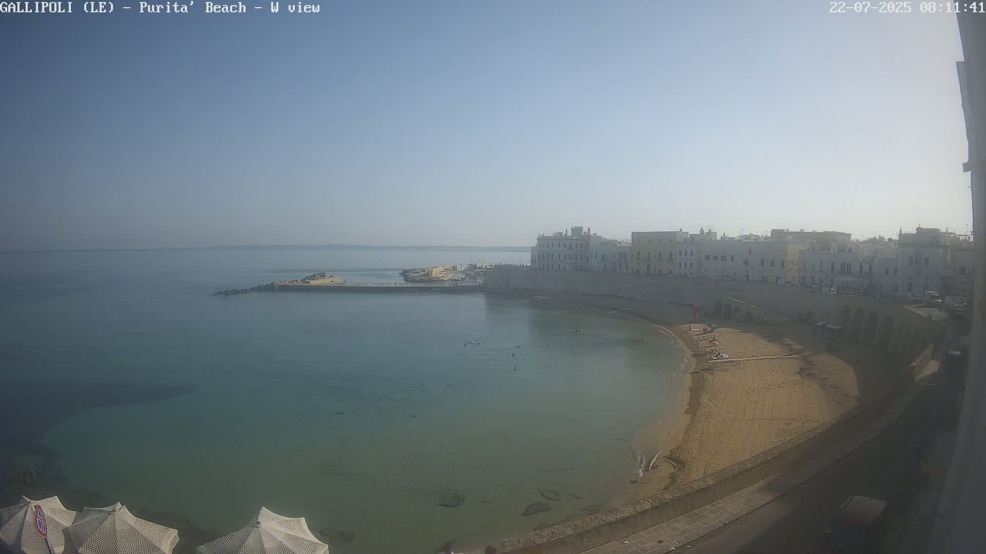 Gallipoli, Purita Beach Live Cam -  Apulia, Italy