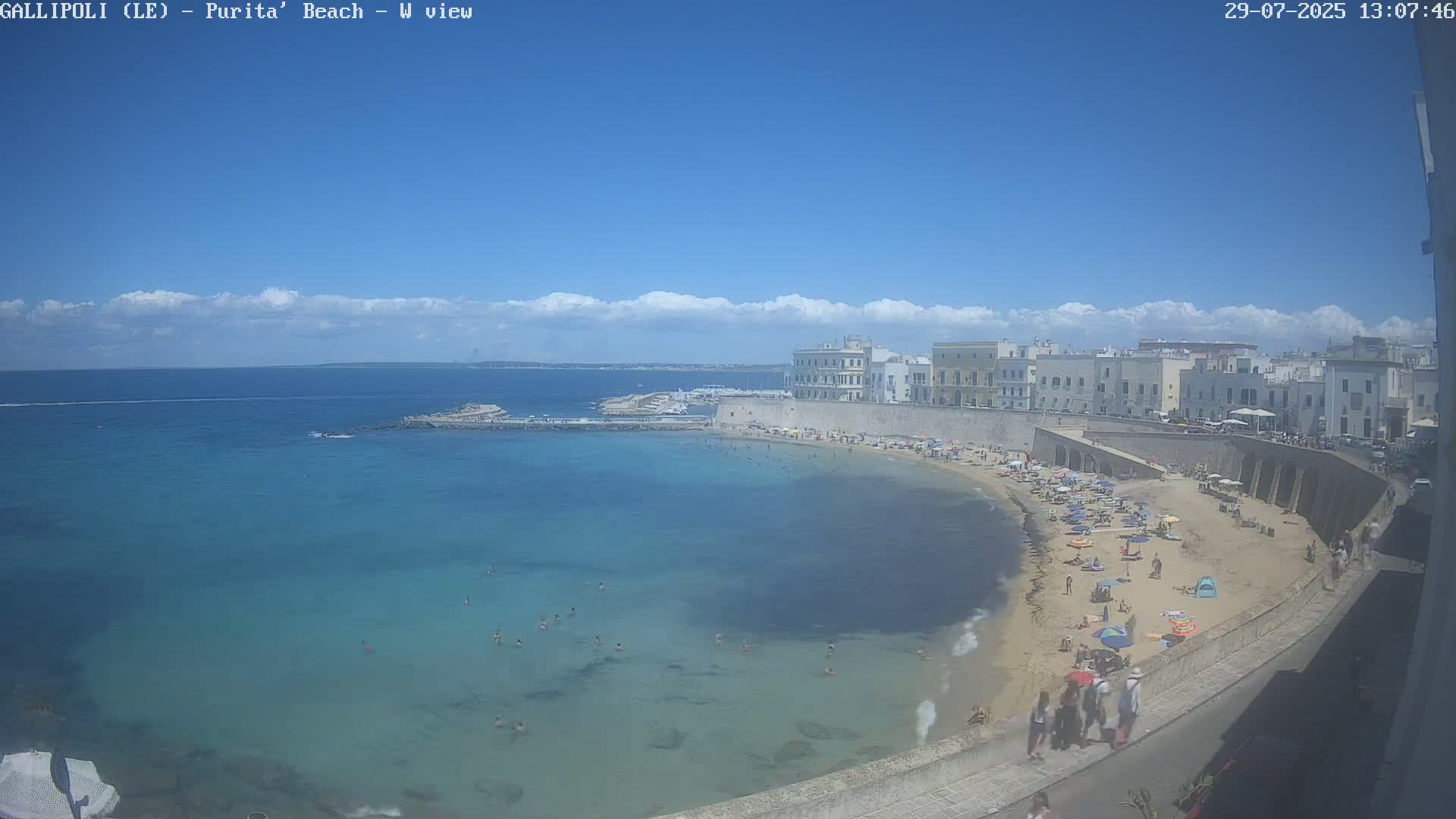 Gallipoli, Purita Beach Live Cam -  Apulia, Italy