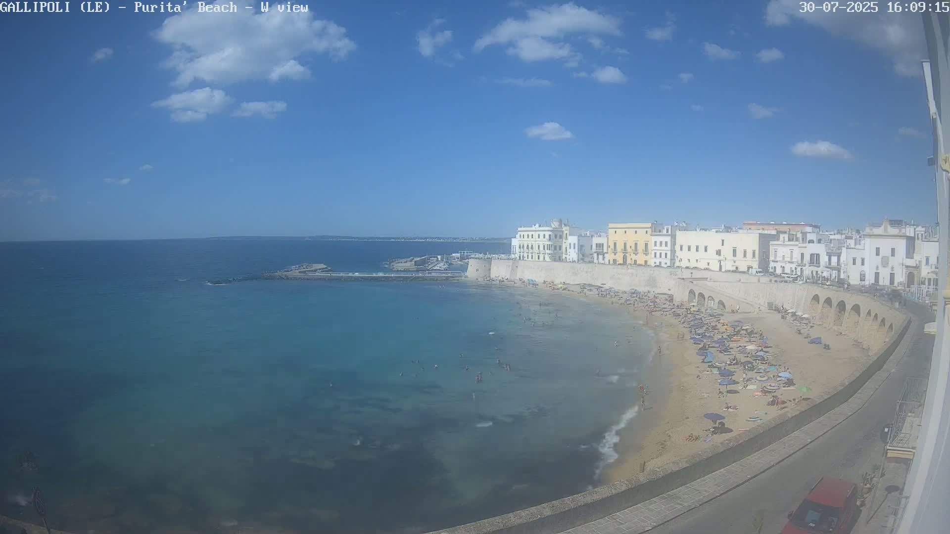 Gallipoli, Purita Beach Live Cam -  Apulia, Italy
