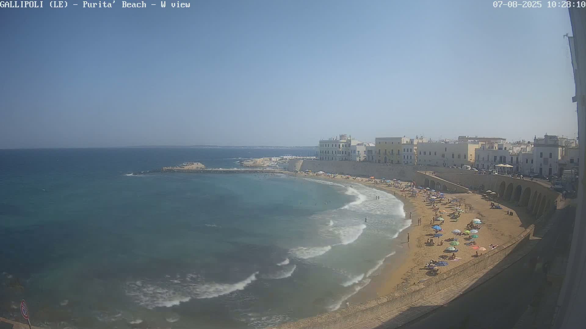 Gallipoli, Purita Beach Live Cam -  Apulia, Italy