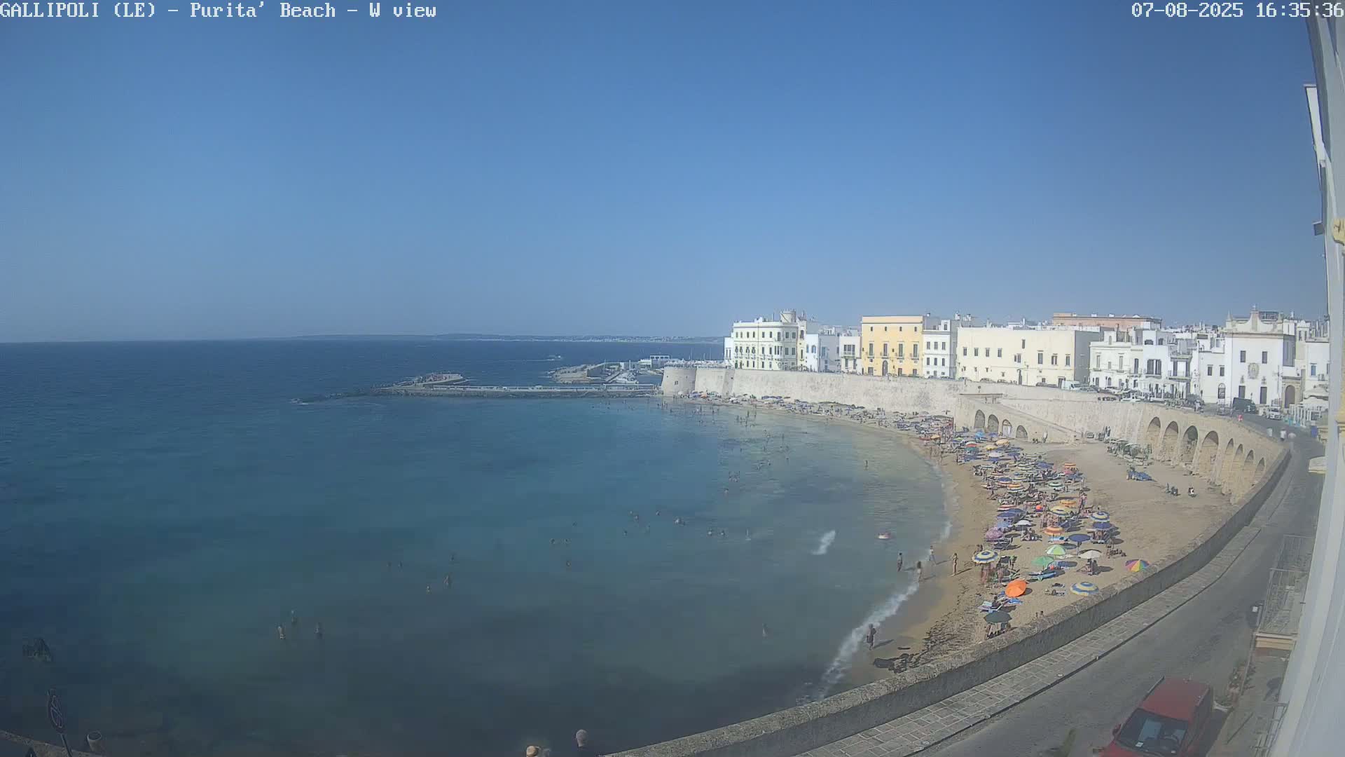 Gallipoli, Purita Beach Live Cam -  Apulia, Italy