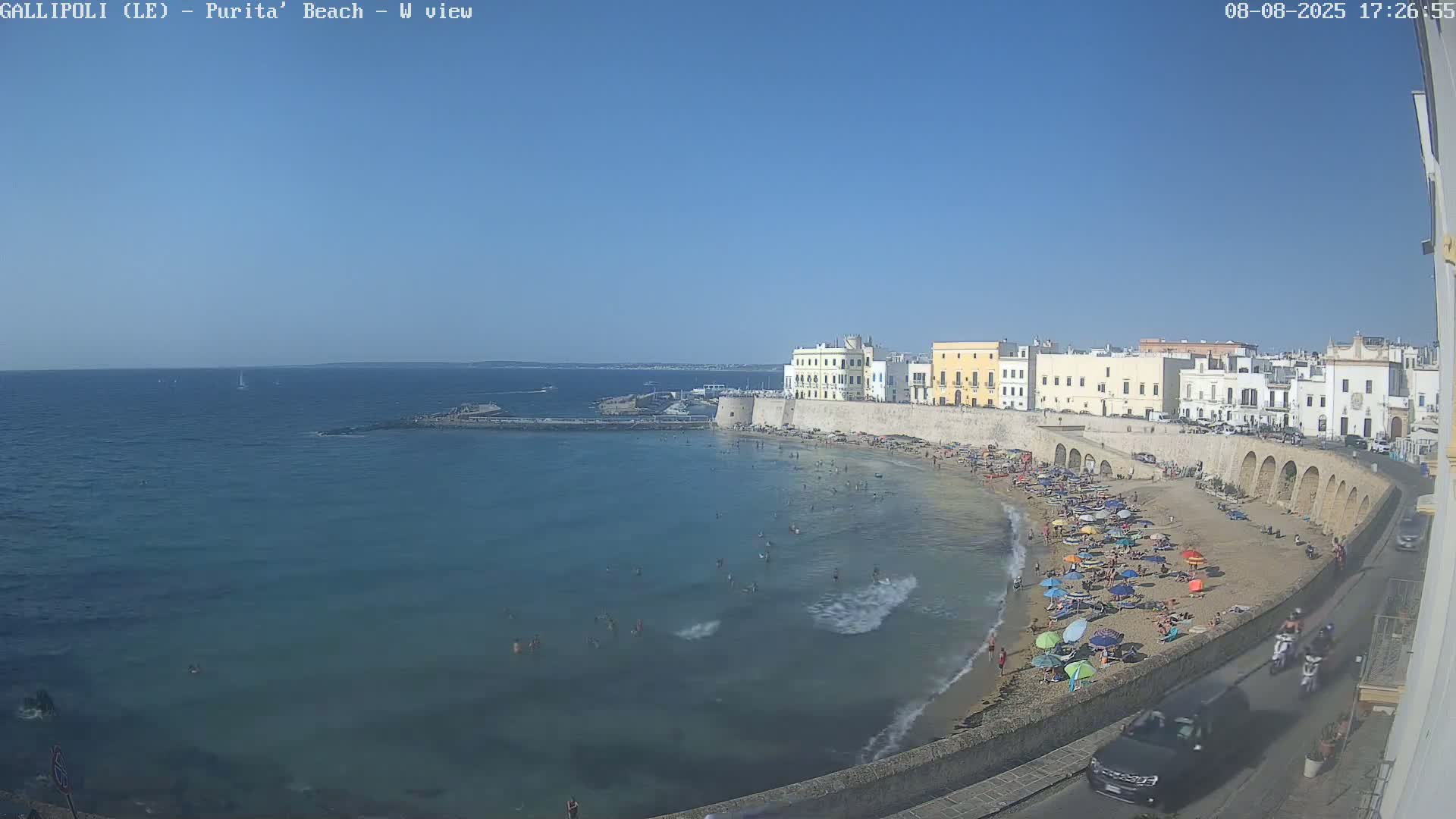 Gallipoli, Purita Beach Live Cam -  Apulia, Italy