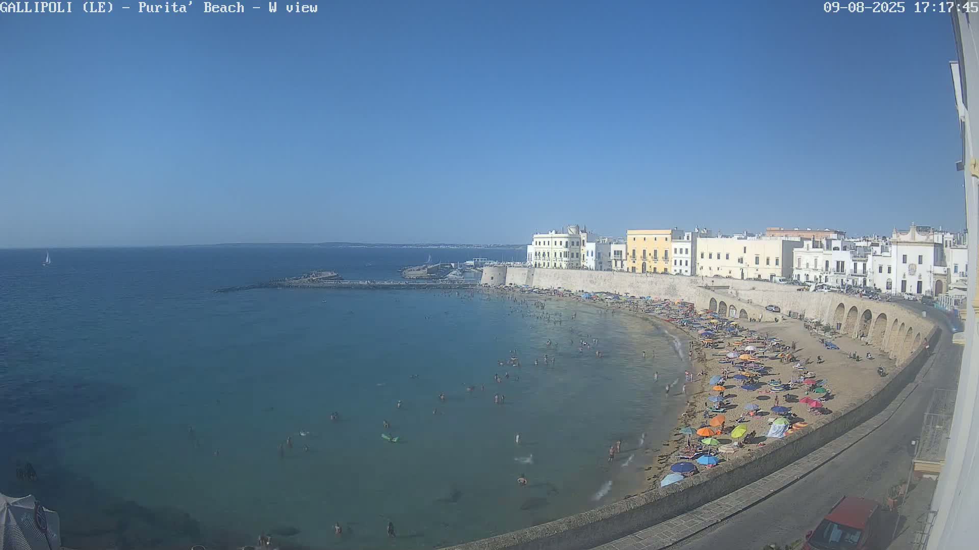 Gallipoli, Purita Beach Live Cam -  Apulia, Italy