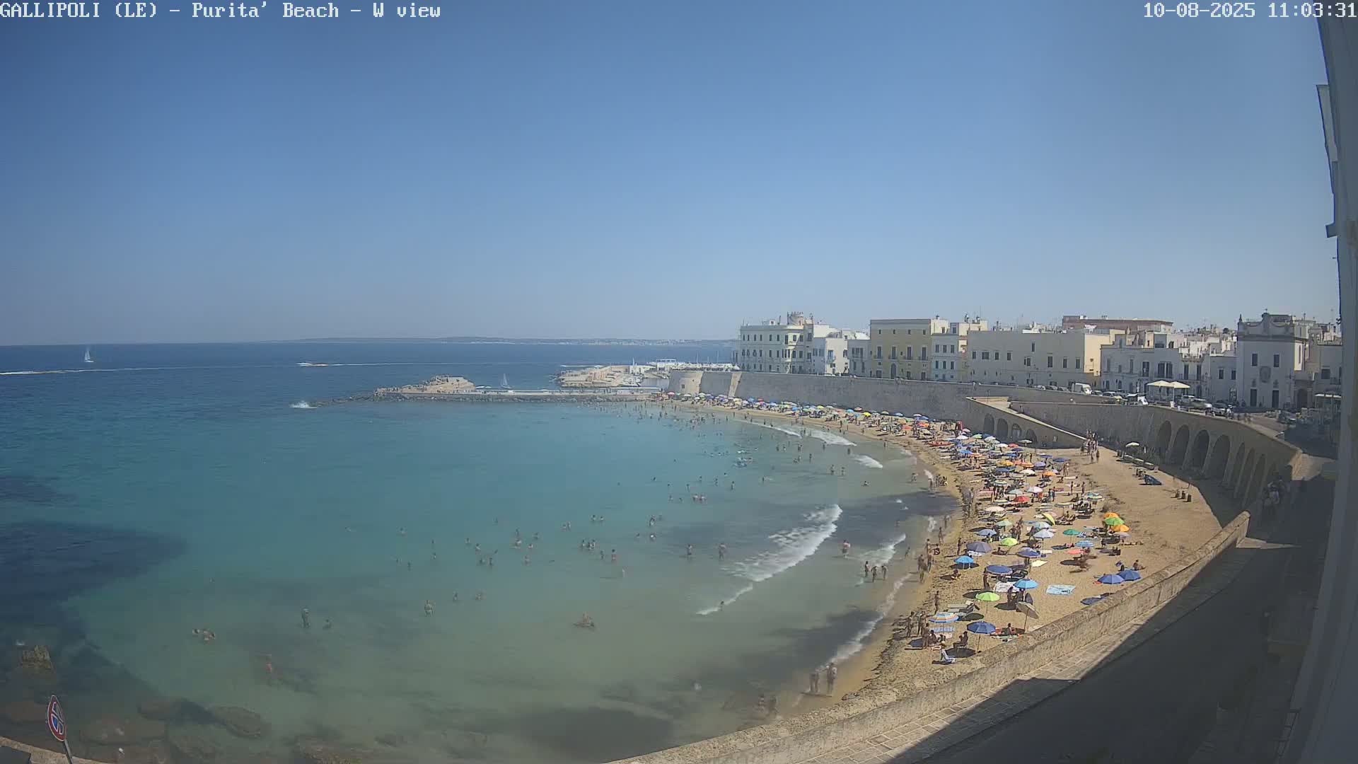 Gallipoli, Purita Beach Live Cam -  Apulia, Italy