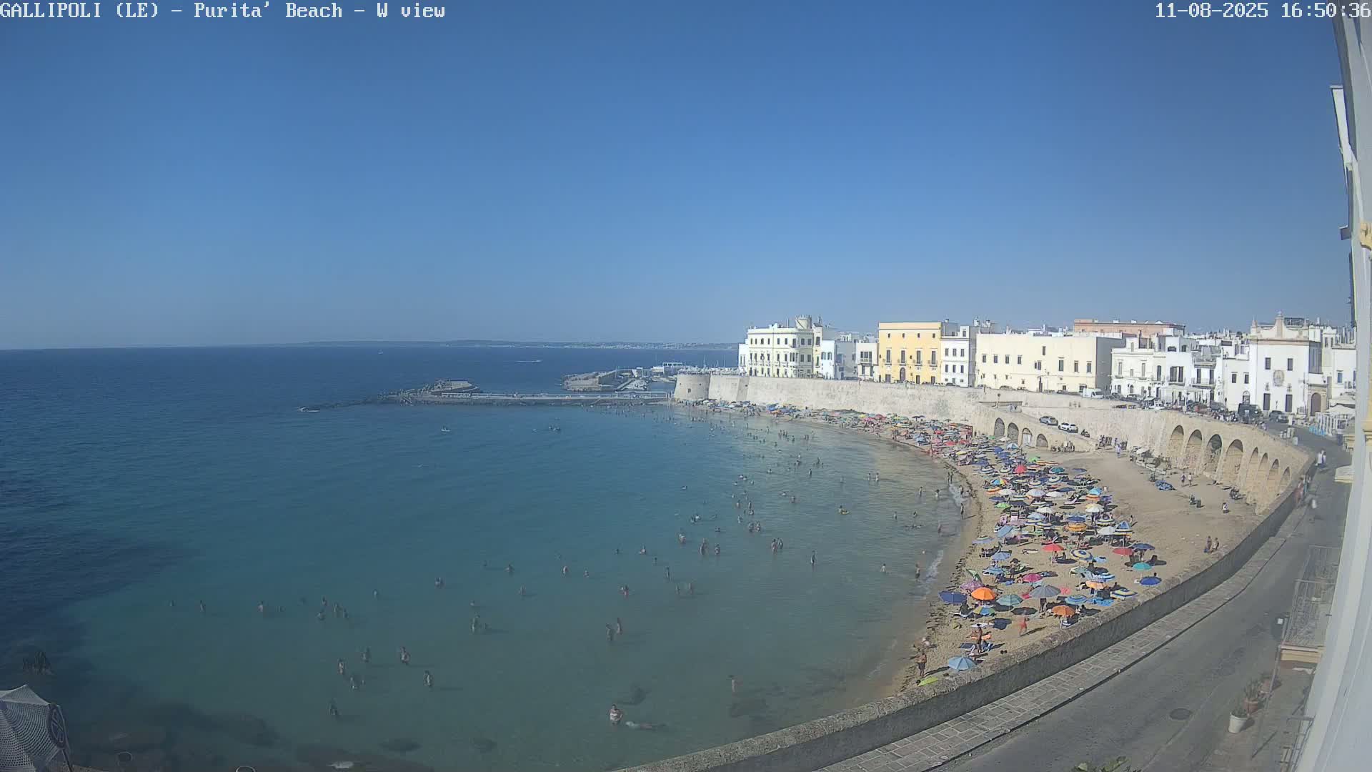 Gallipoli, Purita Beach Live Cam -  Apulia, Italy