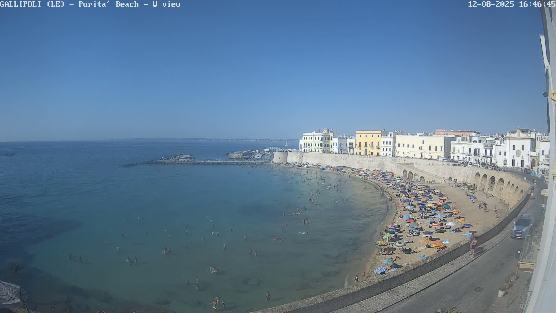 Gallipoli, Purita Beach Live Cam -  Apulia, Italy