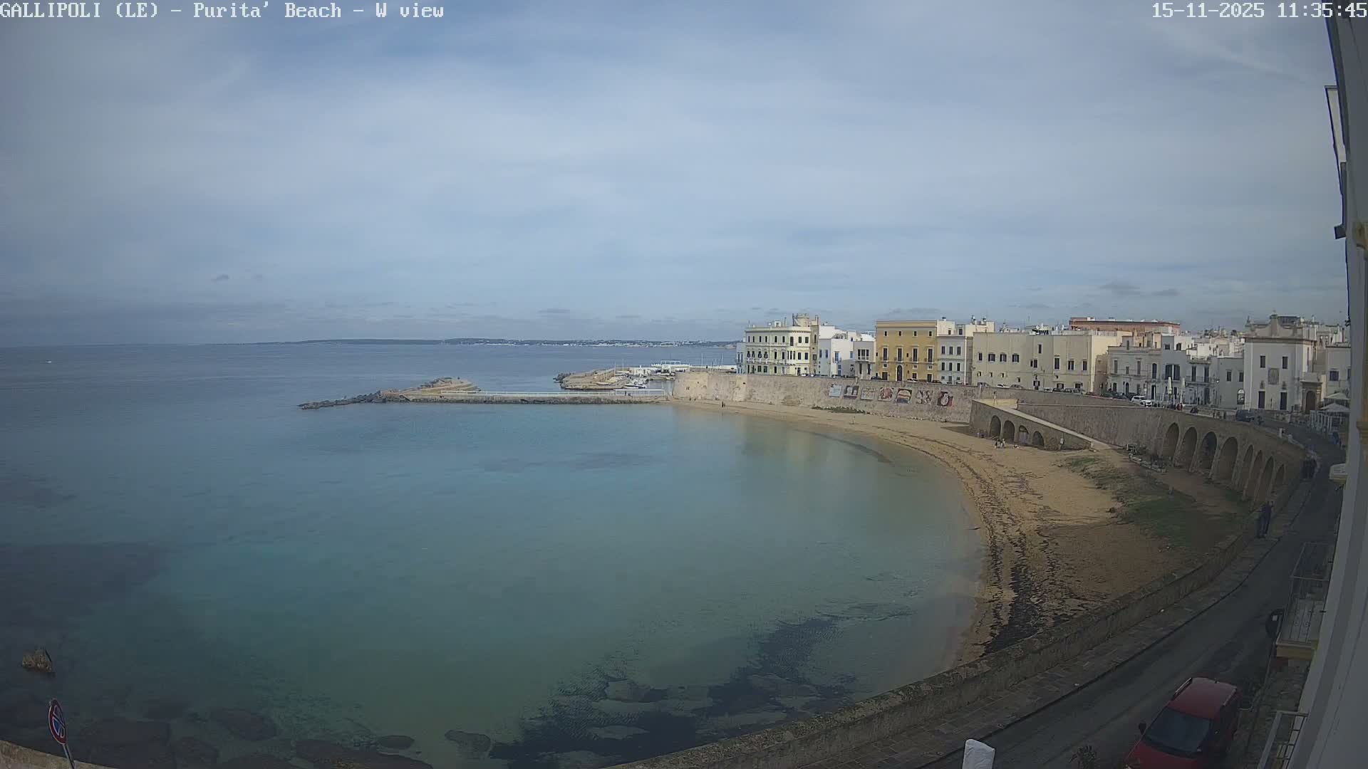 Gallipoli, Purita Beach Live Cam -  Apulia, Italy