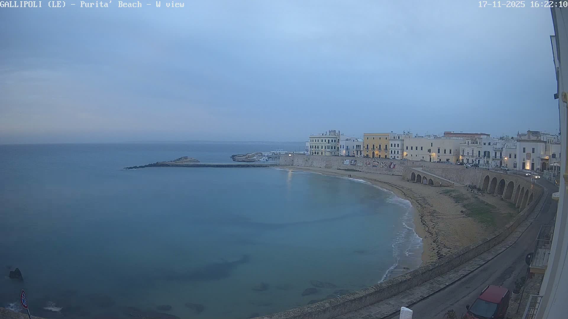Gallipoli, Purita Beach Live Cam -  Apulia, Italy