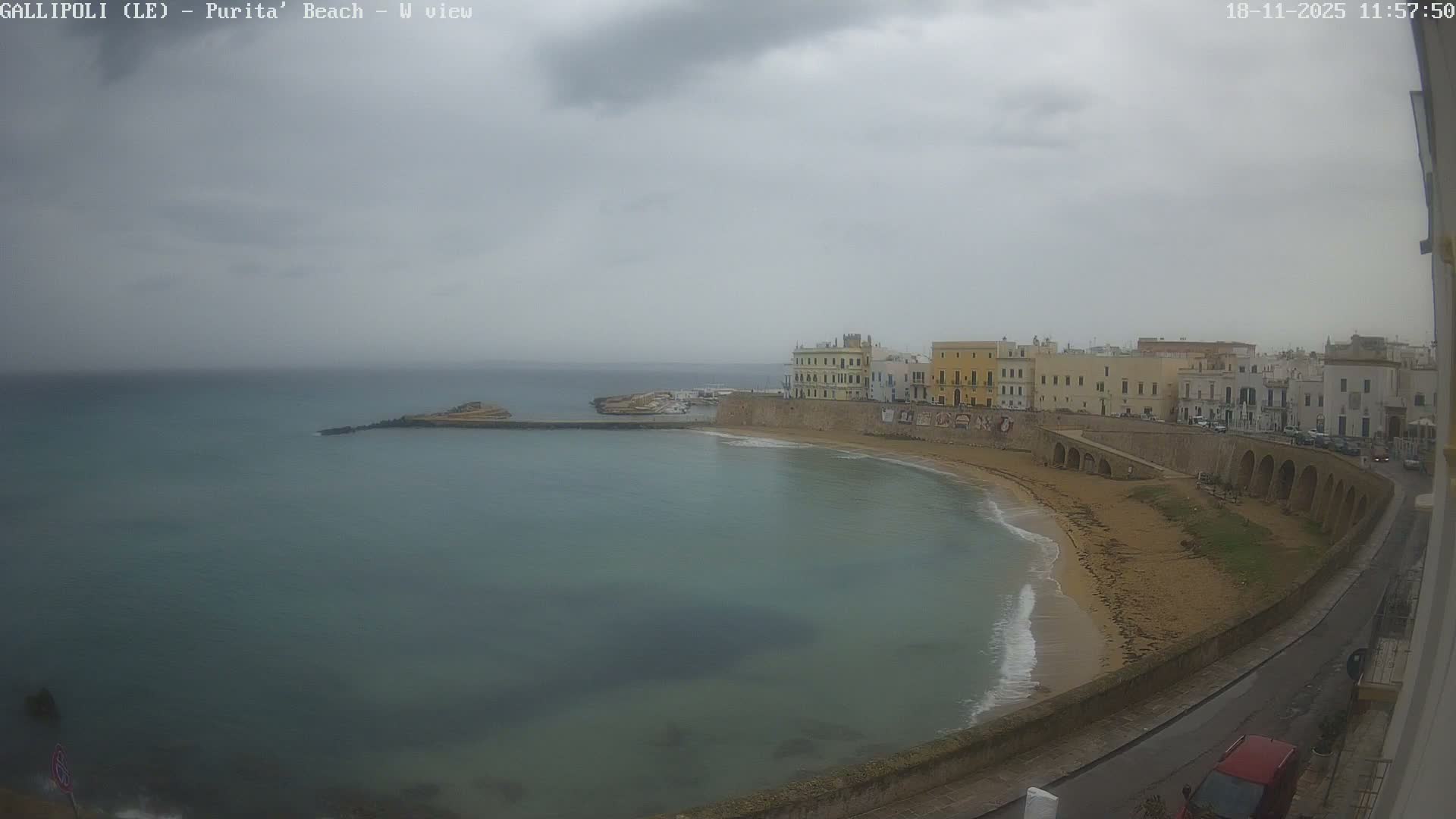 Gallipoli, Purita Beach Live Cam -  Apulia, Italy