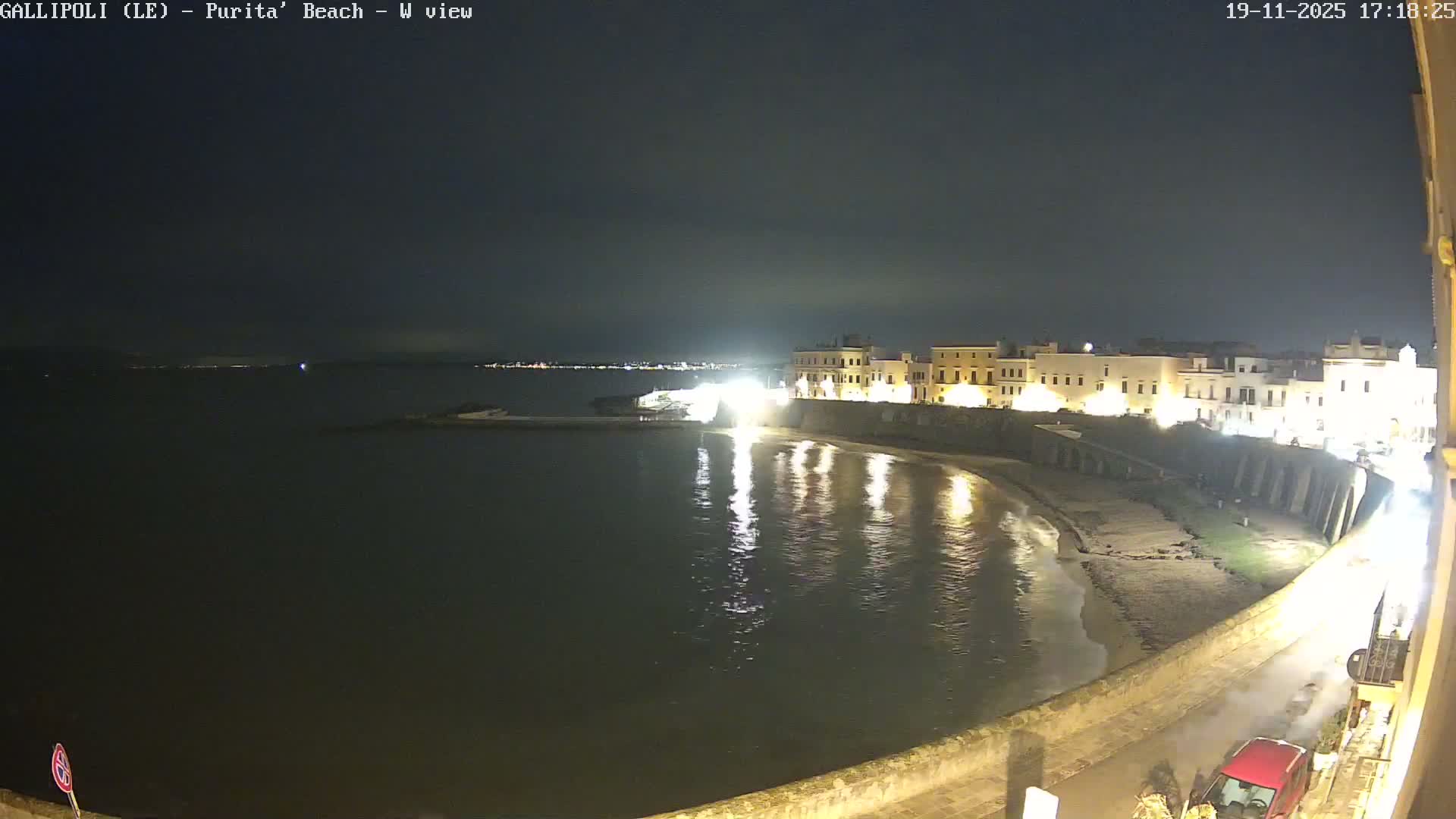 Gallipoli, Purita Beach Live Cam -  Apulia, Italy