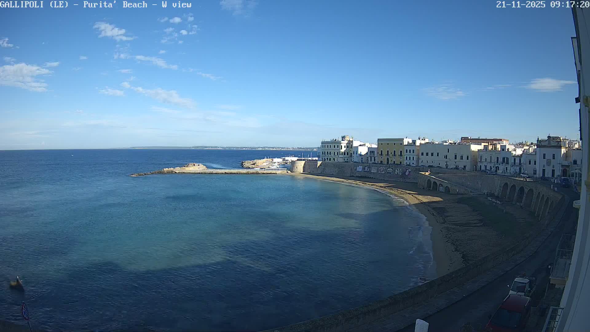 Gallipoli, Purita Beach Live Cam -  Apulia, Italy