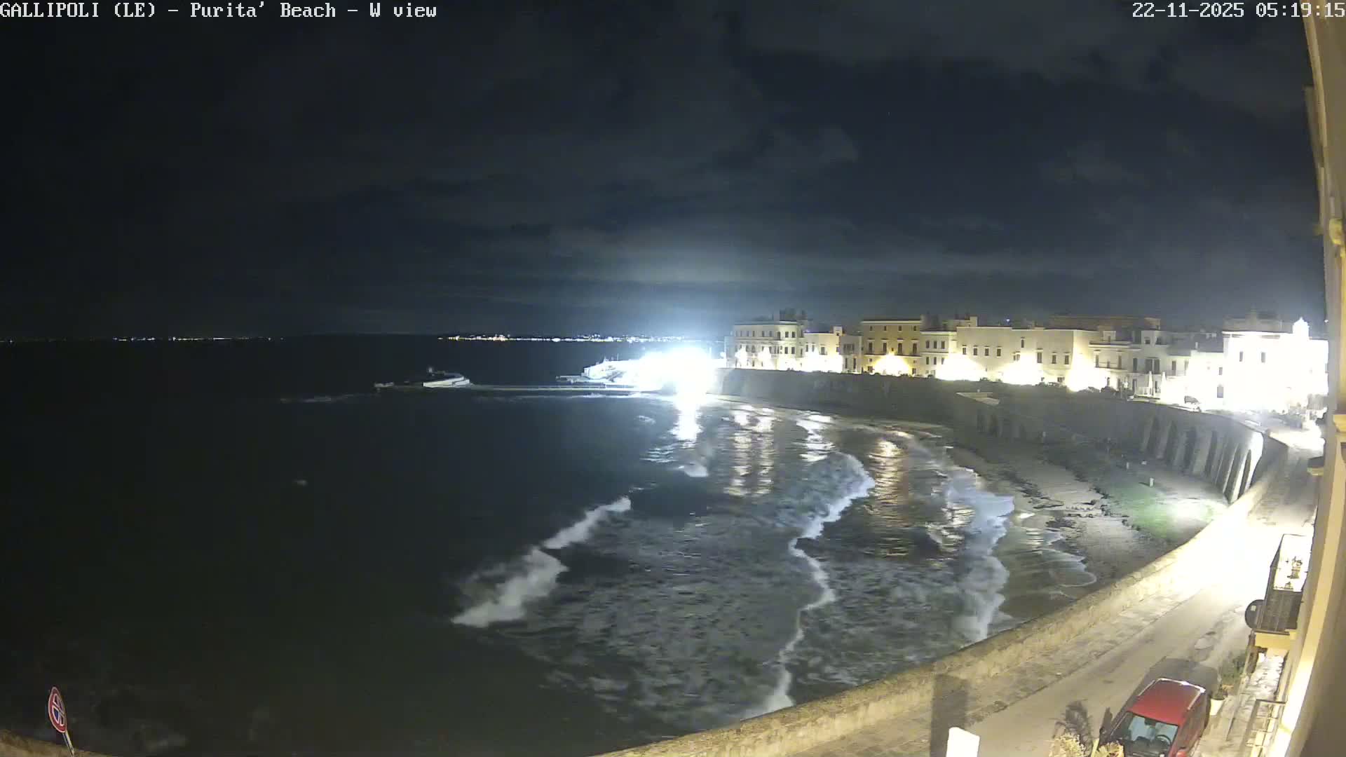 Gallipoli, Purita Beach Live Cam -  Apulia, Italy