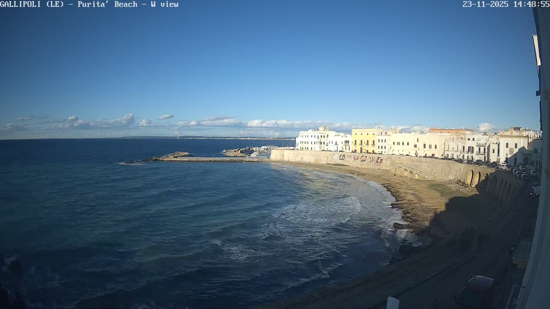 Gallipoli, Purita Beach Live Cam -  Apulia, Italy