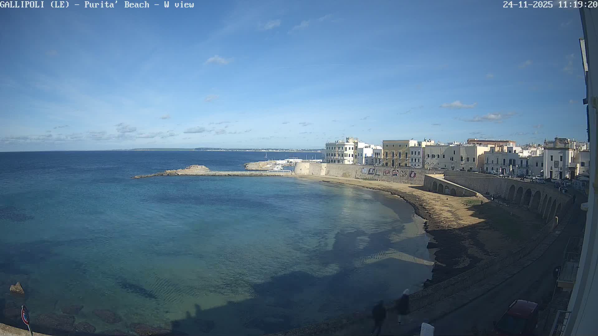 Gallipoli, Purita Beach Live Cam -  Apulia, Italy