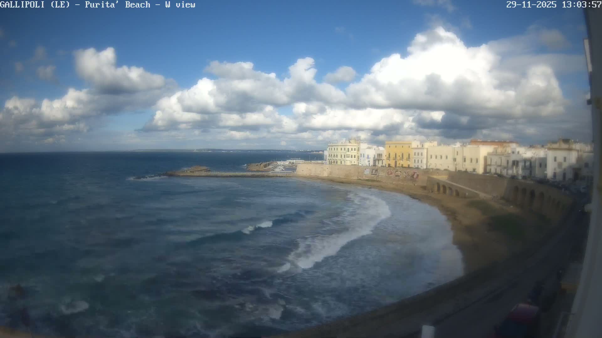 Gallipoli, Purita Beach Live Cam -  Apulia, Italy