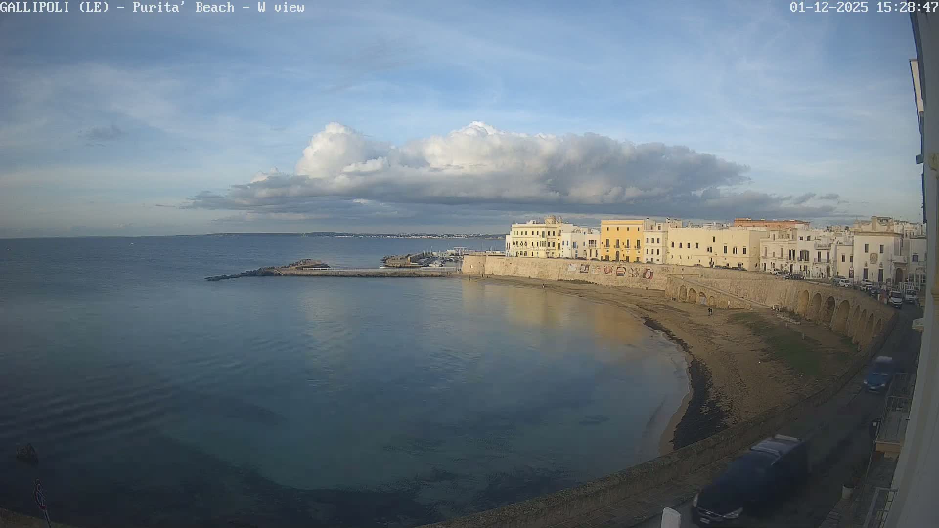 Gallipoli, Purita Beach Live Cam -  Apulia, Italy