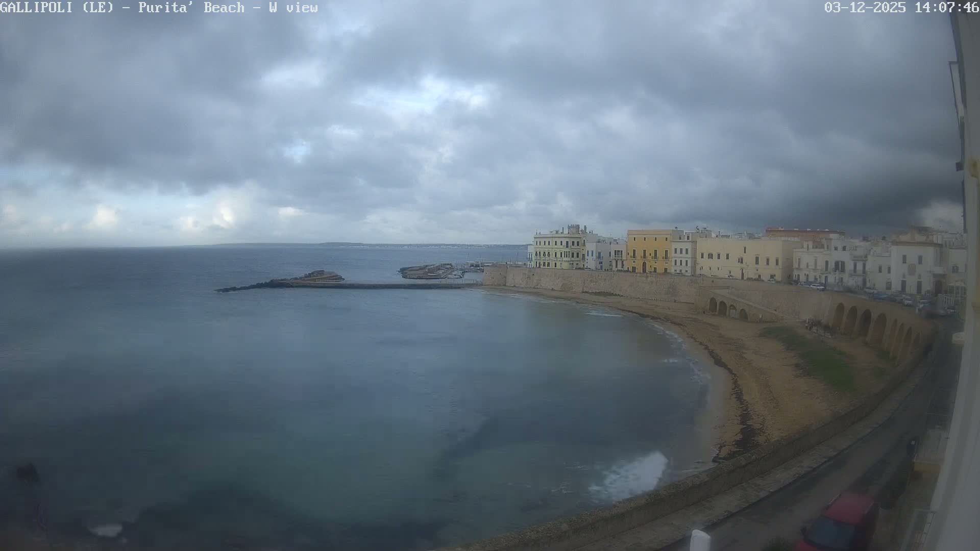 Gallipoli, Purita Beach Live Cam -  Apulia, Italy
