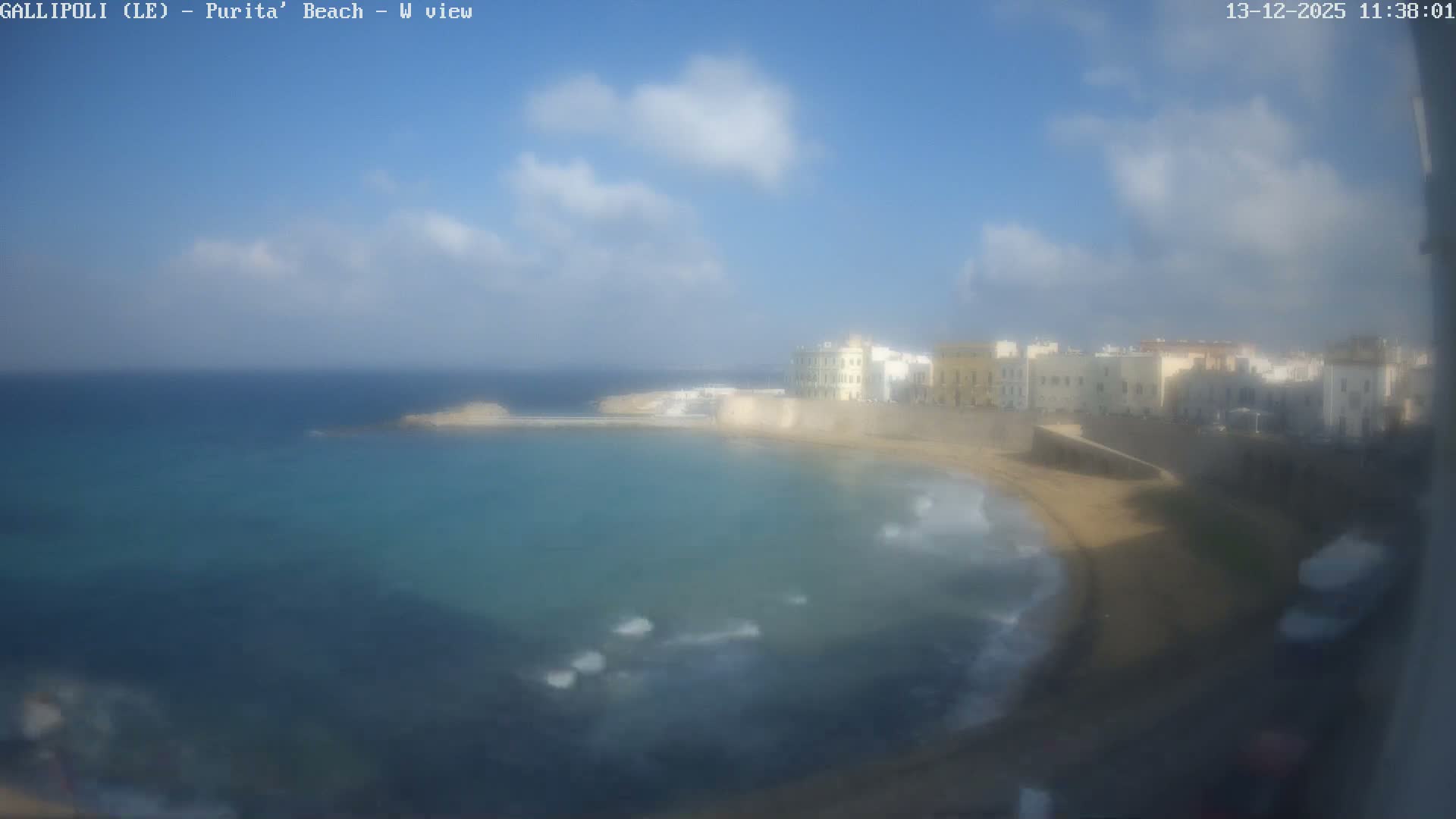 Gallipoli, Purita Beach Live Cam -  Apulia, Italy