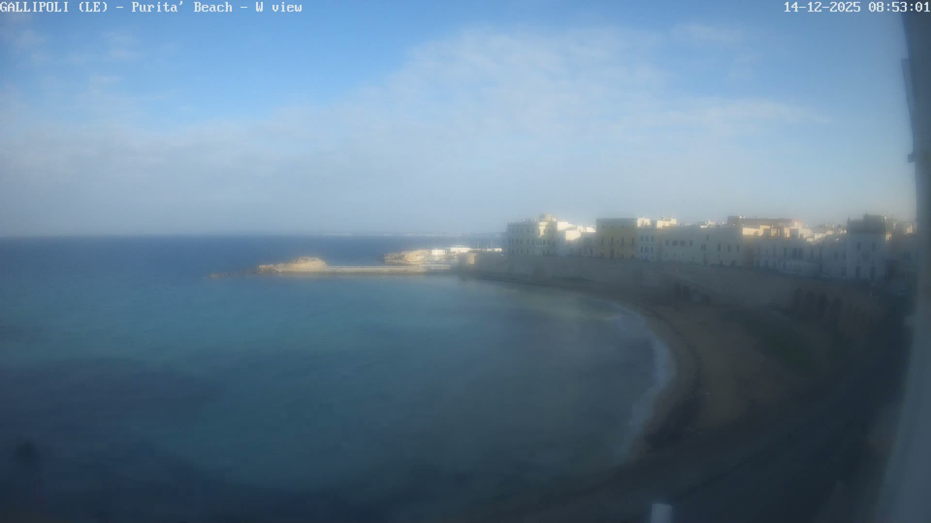 Gallipoli, Purita Beach Live Cam -  Apulia, Italy
