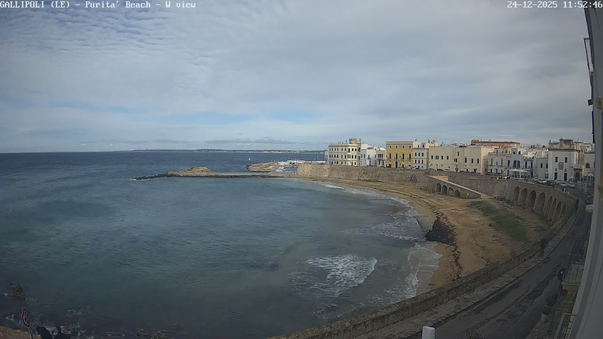 Gallipoli, Purita Beach Live Cam -  Apulia, Italy