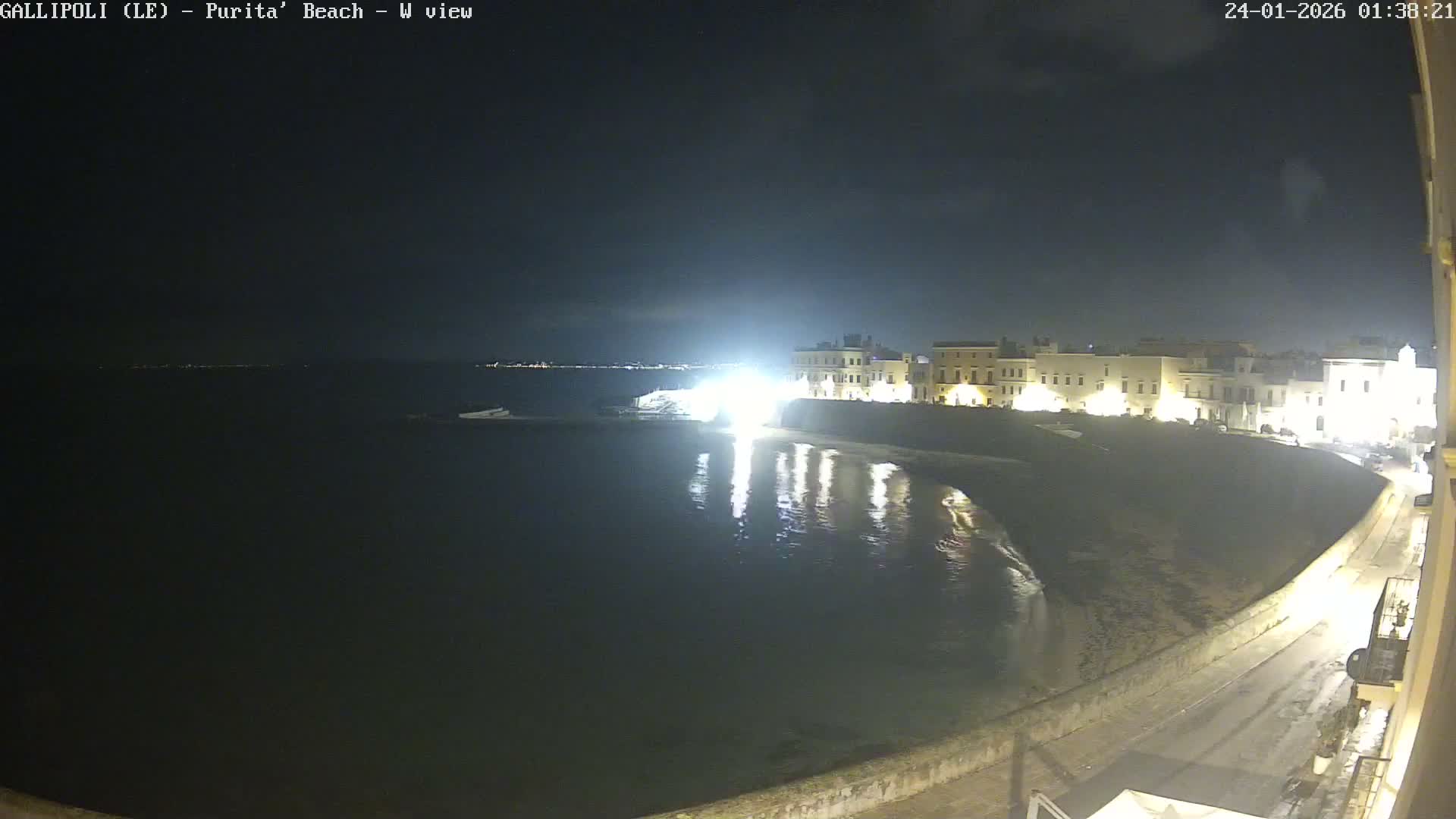 Gallipoli, Purita Beach Live Cam -  Apulia, Italy