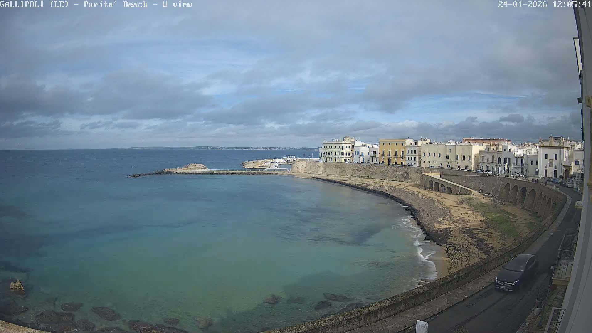 Gallipoli, Purita Beach Live Cam -  Apulia, Italy