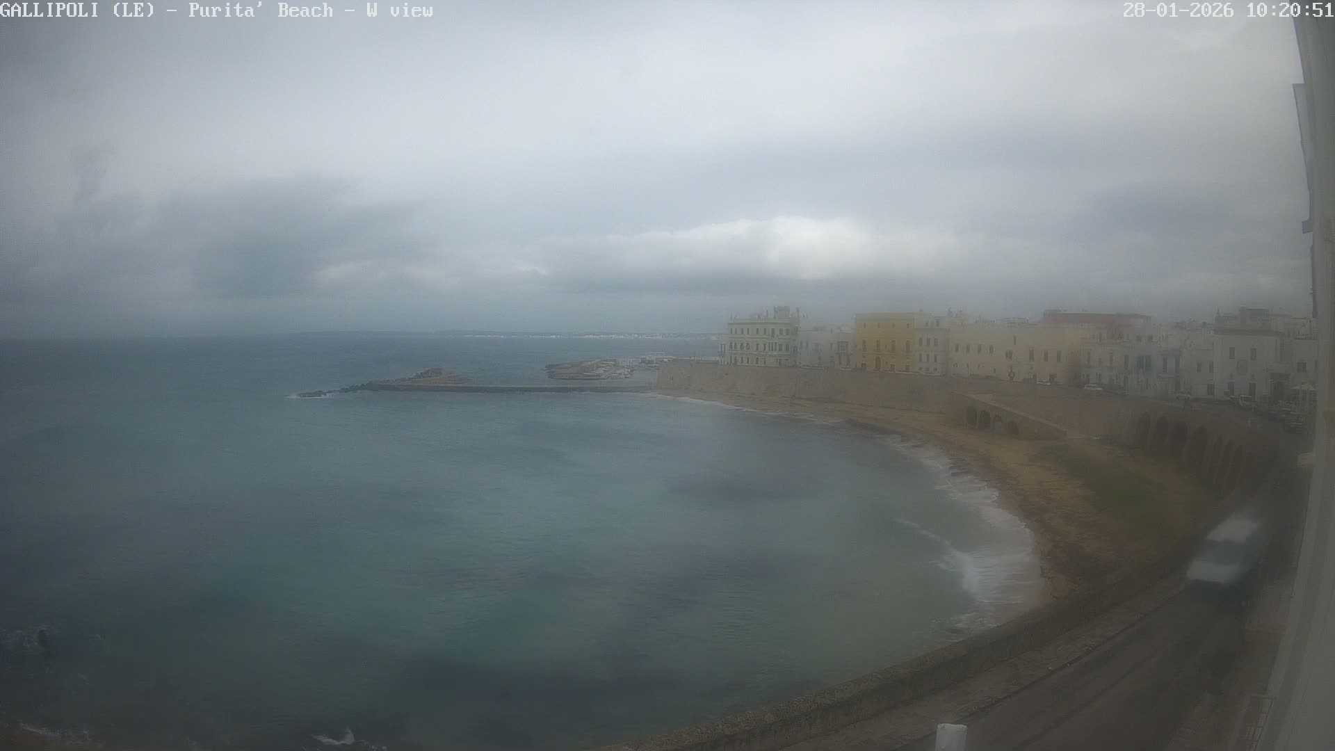 Gallipoli, Purita Beach Live Cam -  Apulia, Italy