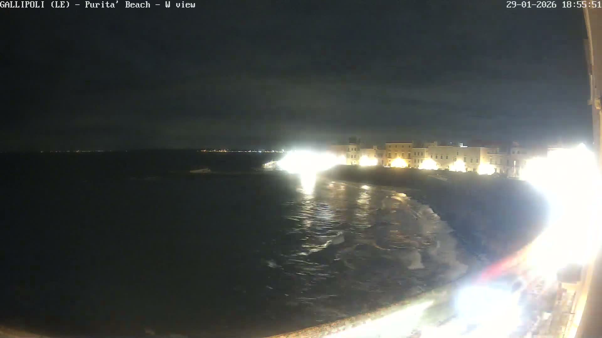 Gallipoli, Purita Beach Live Cam -  Apulia, Italy