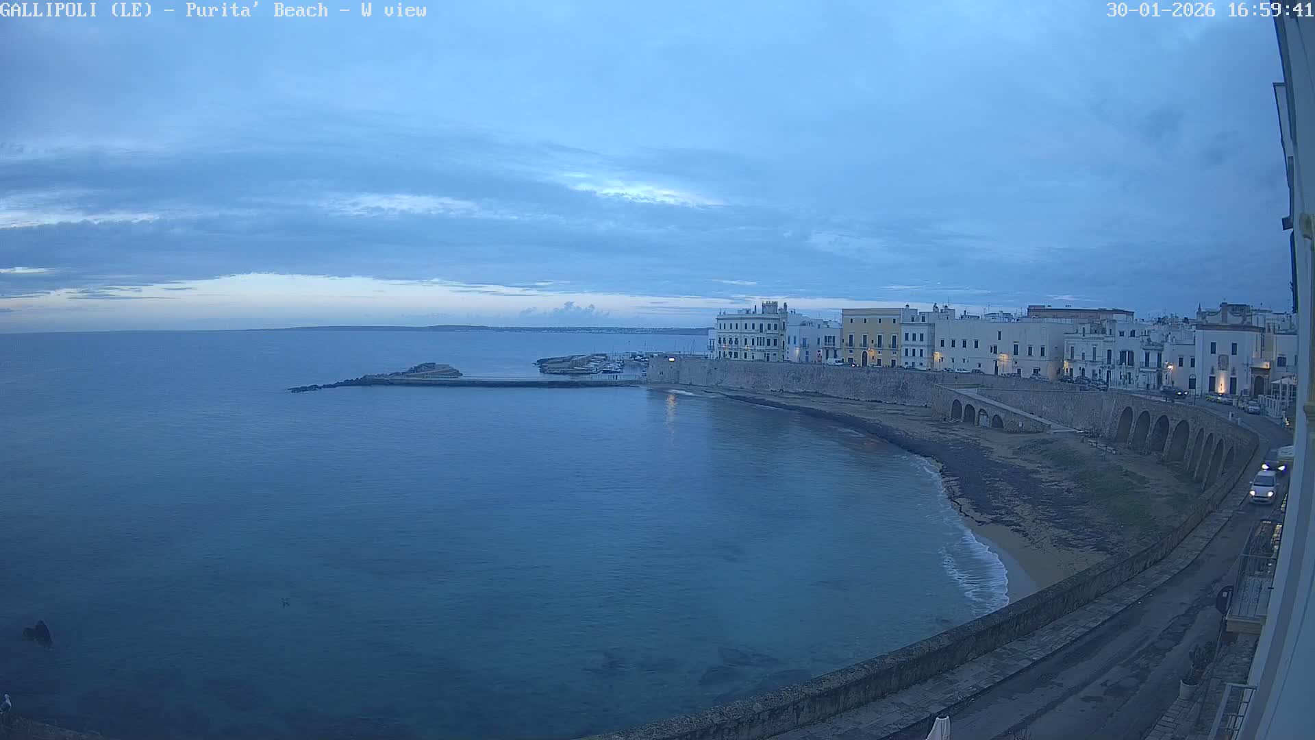 Gallipoli, Purita Beach Live Cam -  Apulia, Italy
