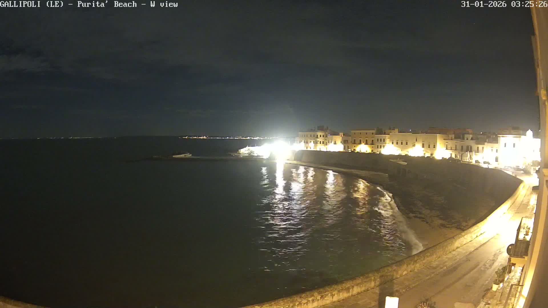 Gallipoli, Purita Beach Live Cam -  Apulia, Italy
