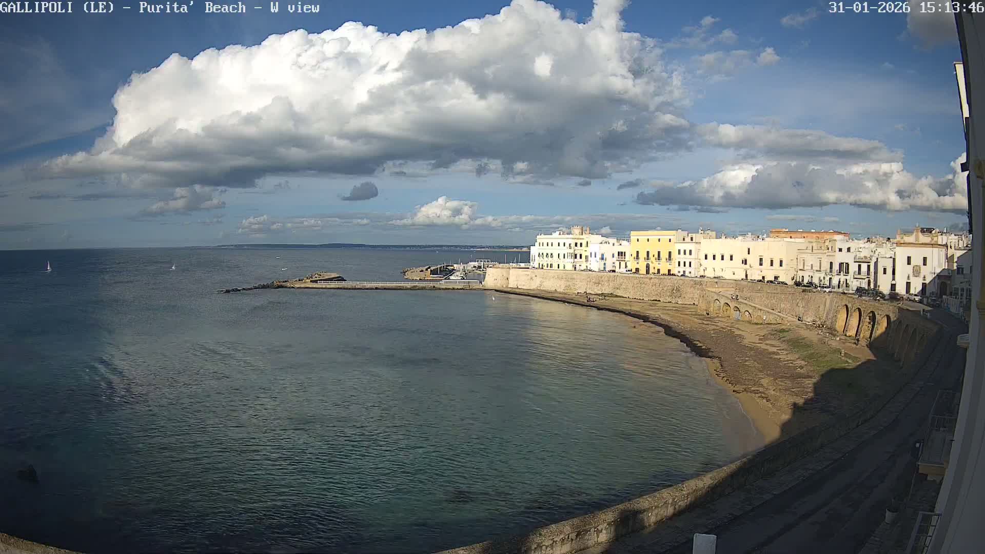 Gallipoli, Purita Beach Live Cam -  Apulia, Italy