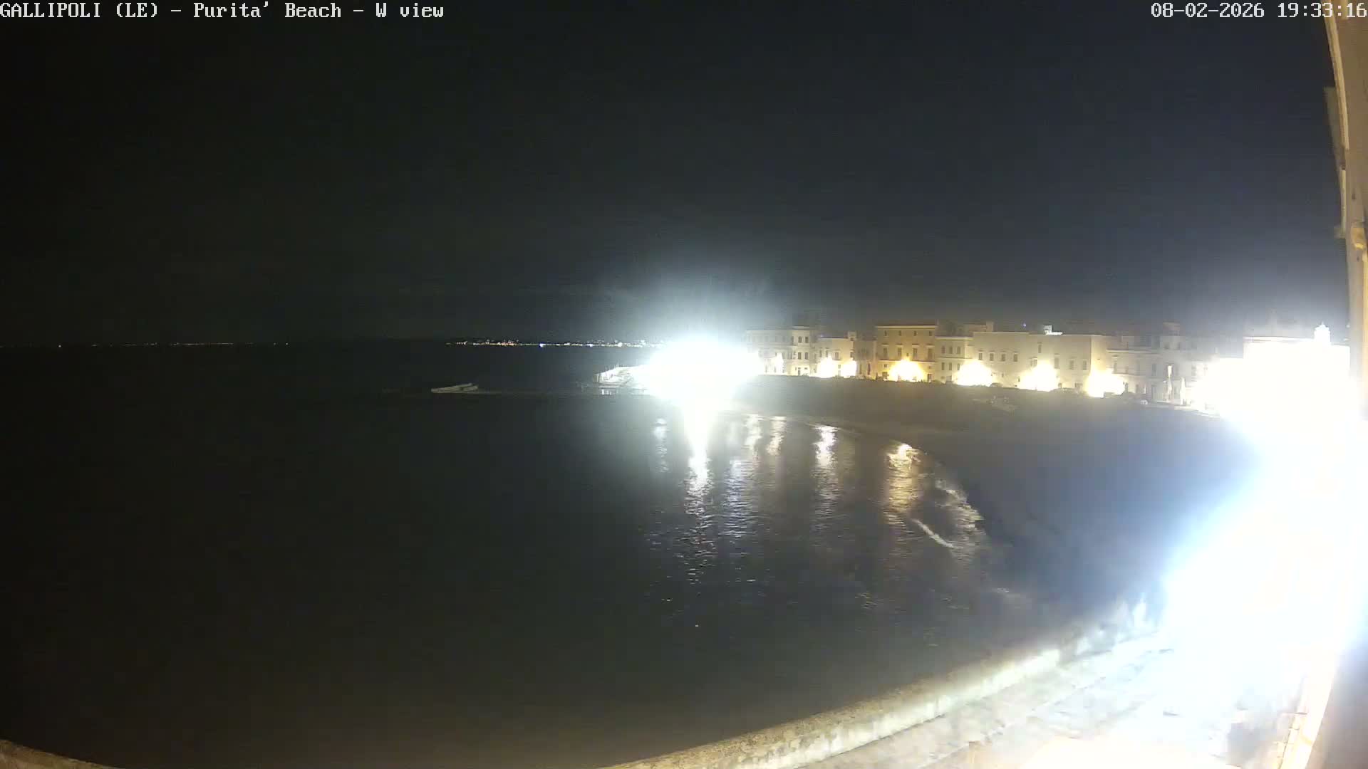 Gallipoli, Purita Beach Live Cam -  Apulia, Italy