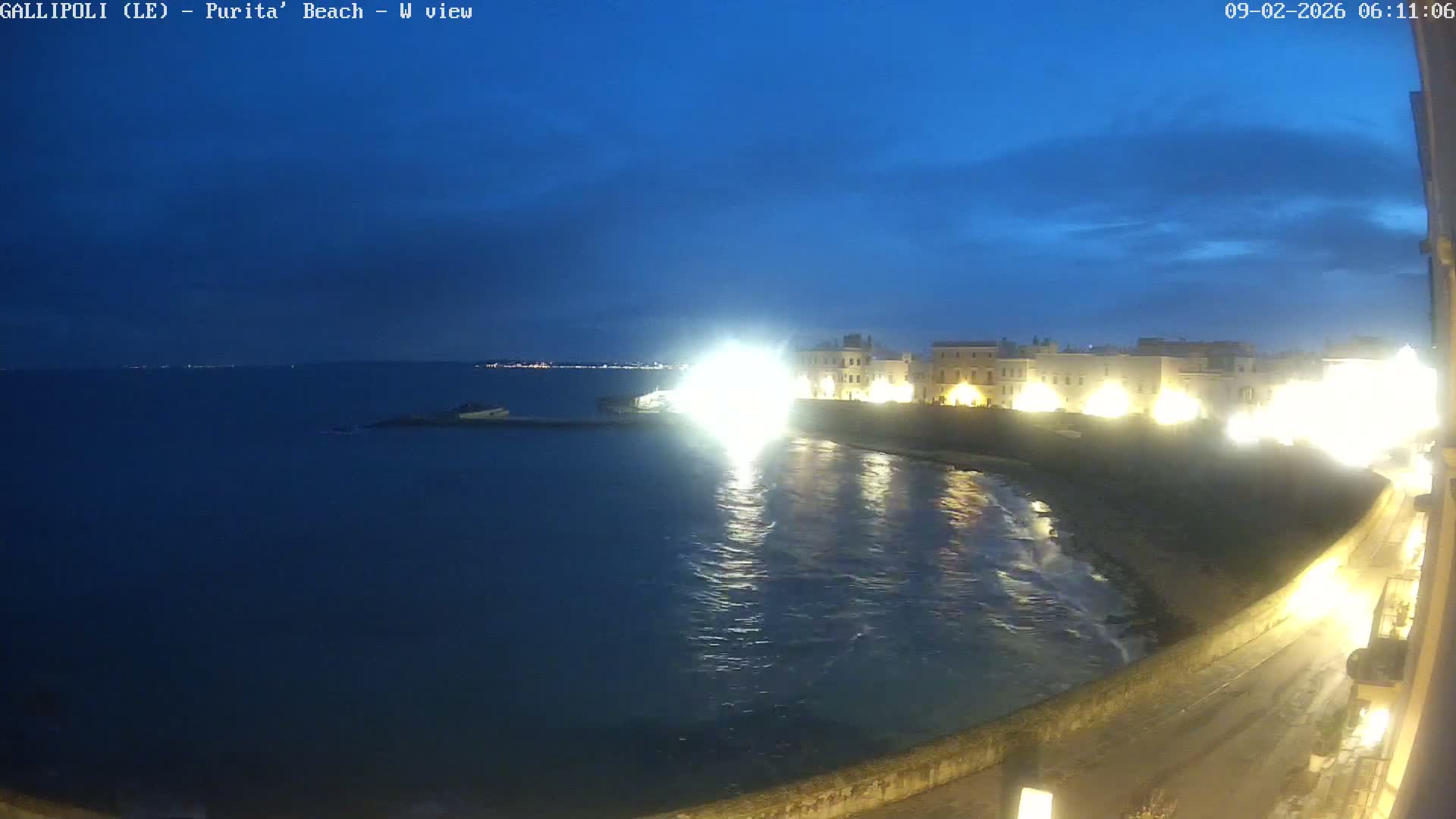 Gallipoli, Purita Beach Live Cam -  Apulia, Italy