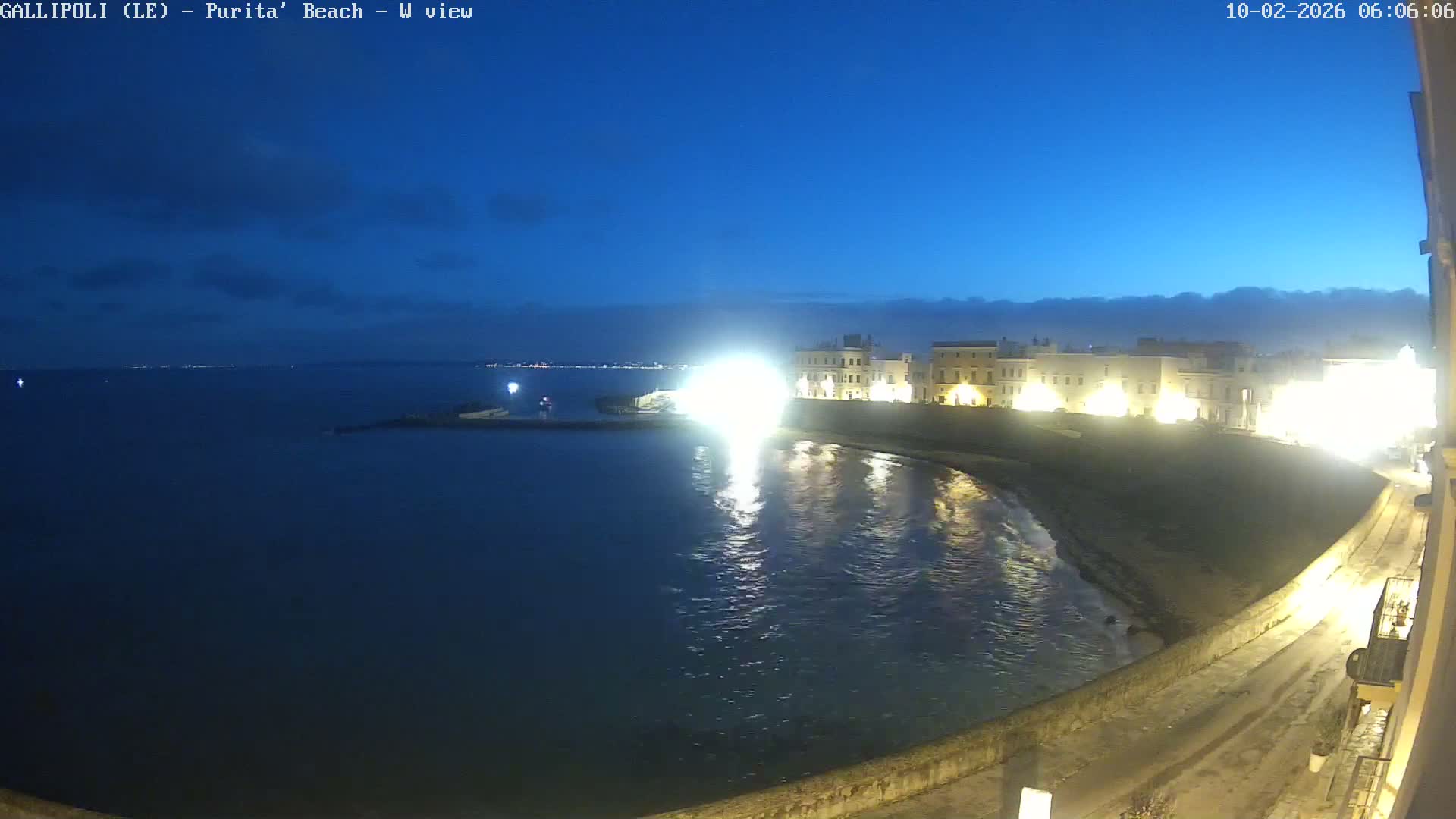 Gallipoli, Purita Beach Live Cam -  Apulia, Italy