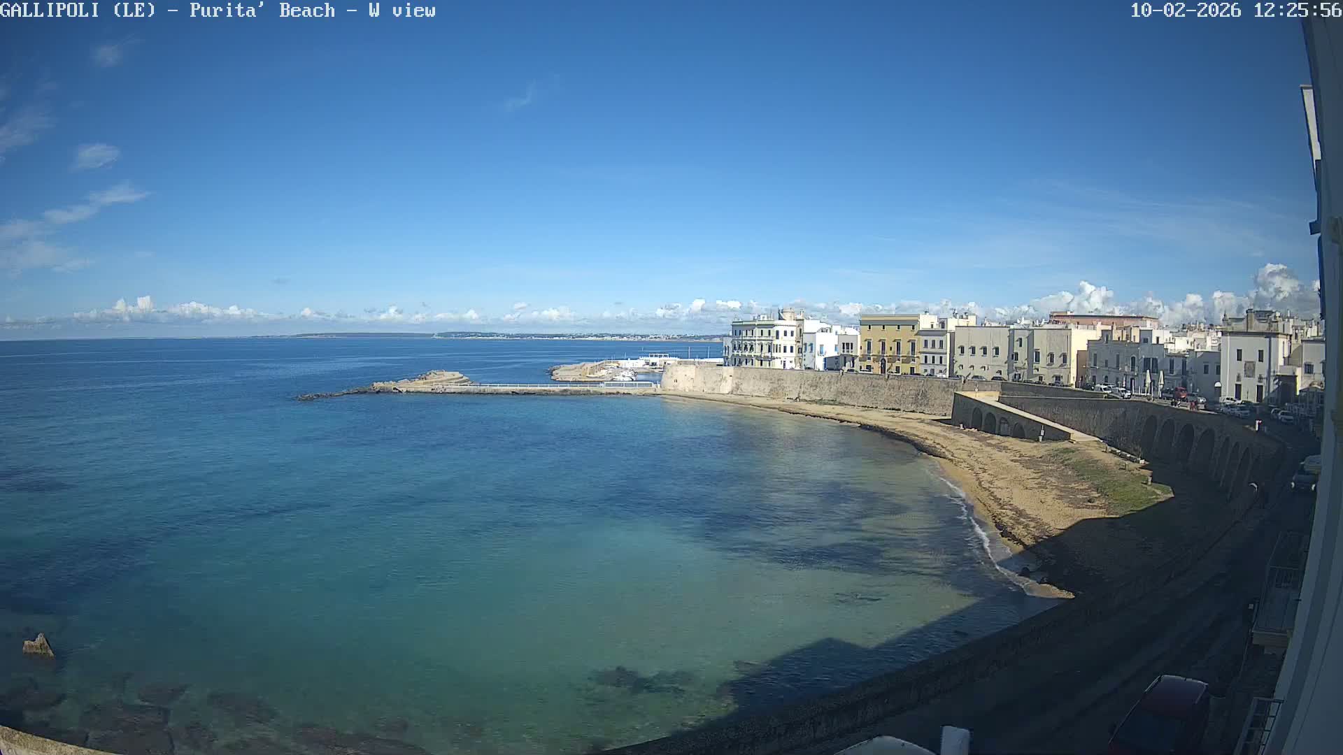 Gallipoli, Purita Beach Live Cam -  Apulia, Italy