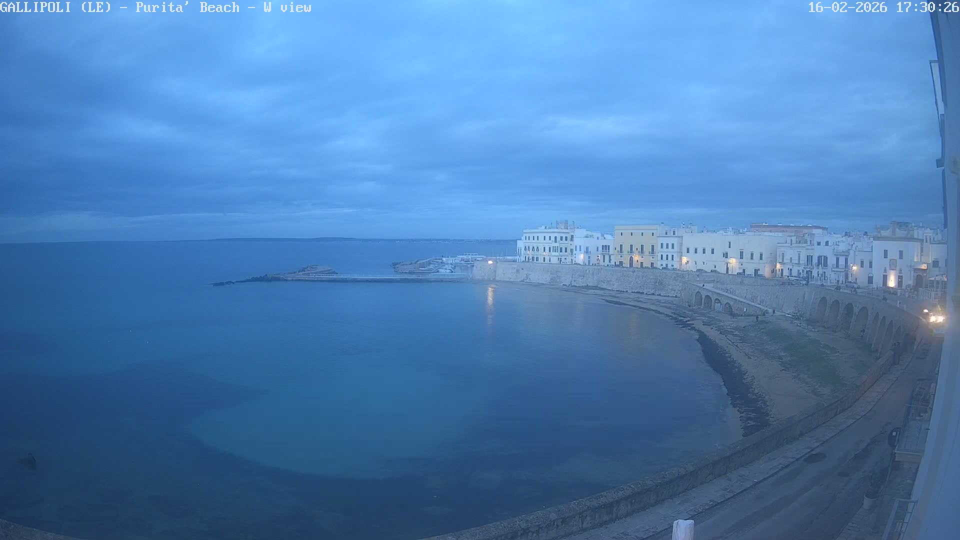 Gallipoli, Purita Beach Live Cam -  Apulia, Italy