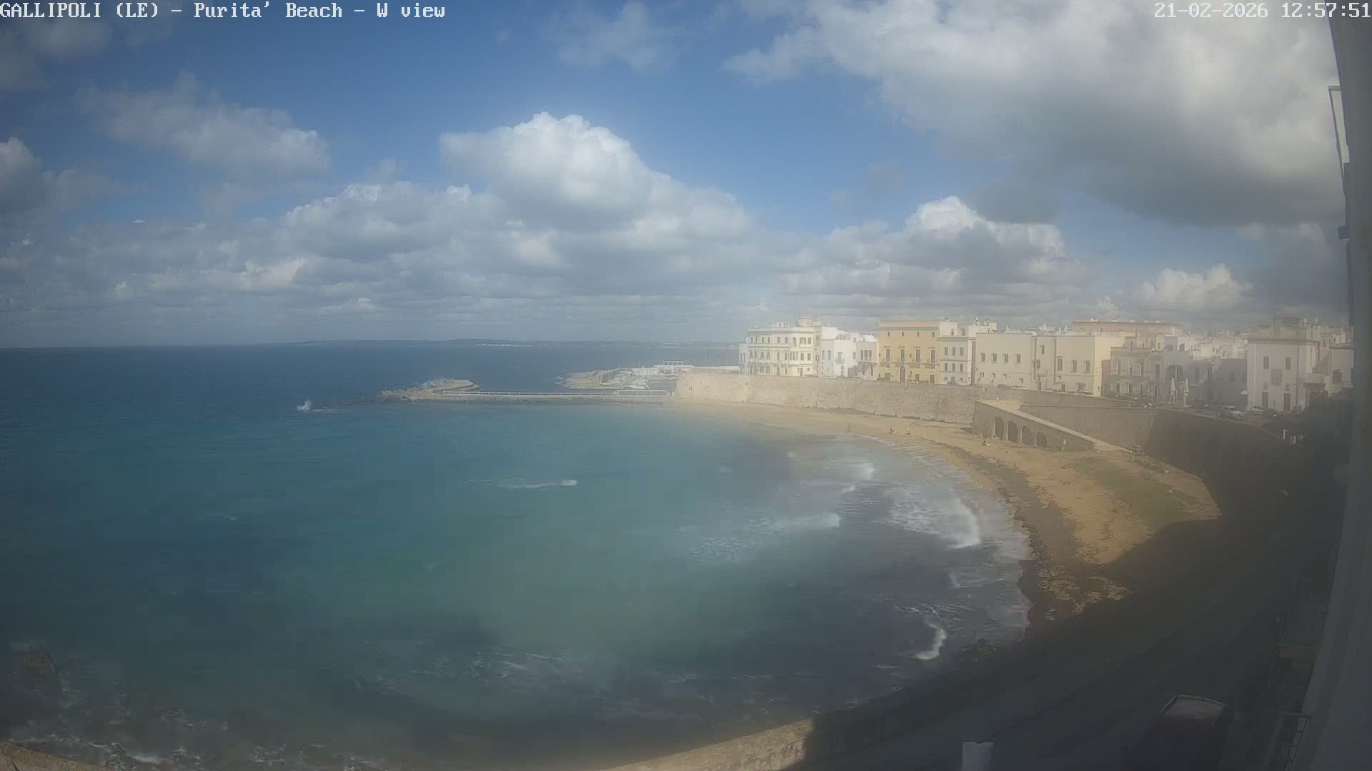 Gallipoli, Purita Beach Live Cam -  Apulia, Italy