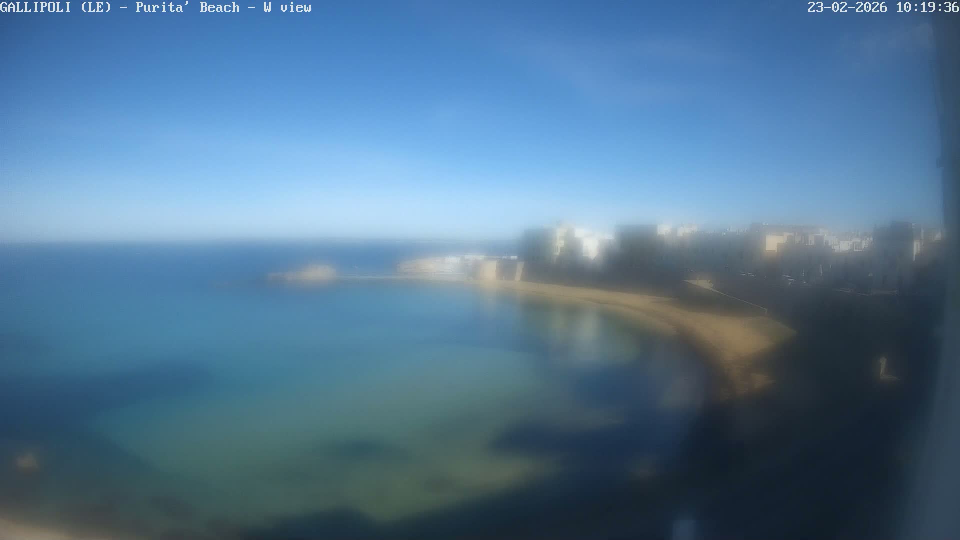 Gallipoli, Purita Beach Live Cam -  Apulia, Italy