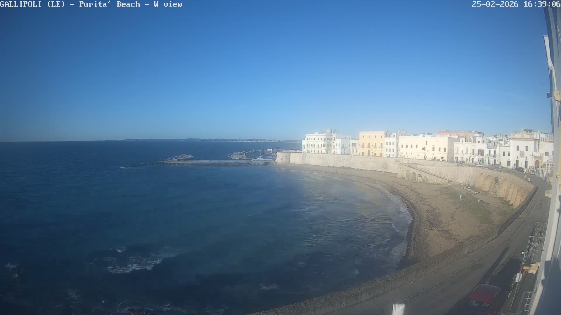 Gallipoli, Purita Beach Live Cam -  Apulia, Italy