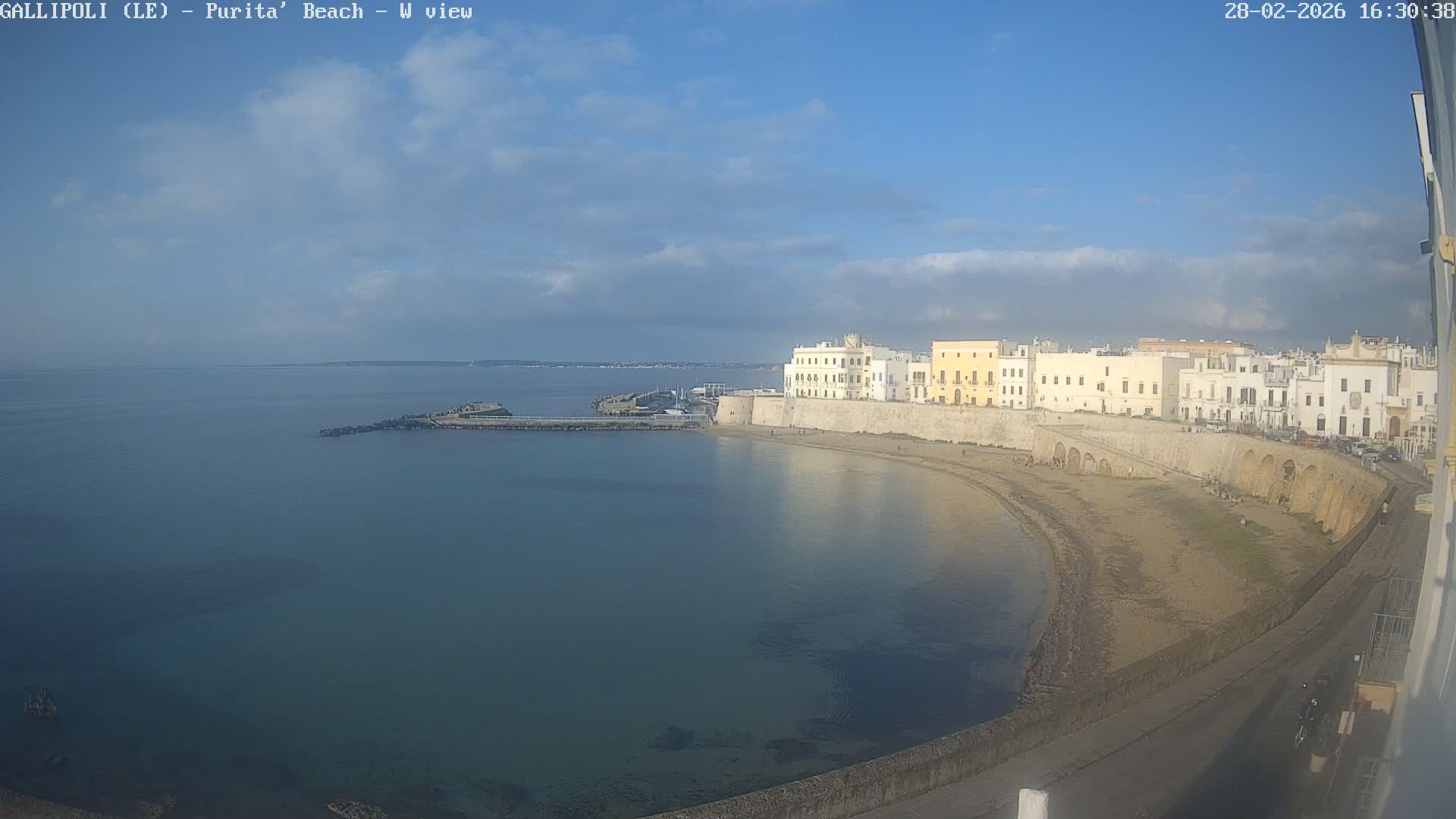 Gallipoli, Purita Beach Live Cam -  Apulia, Italy